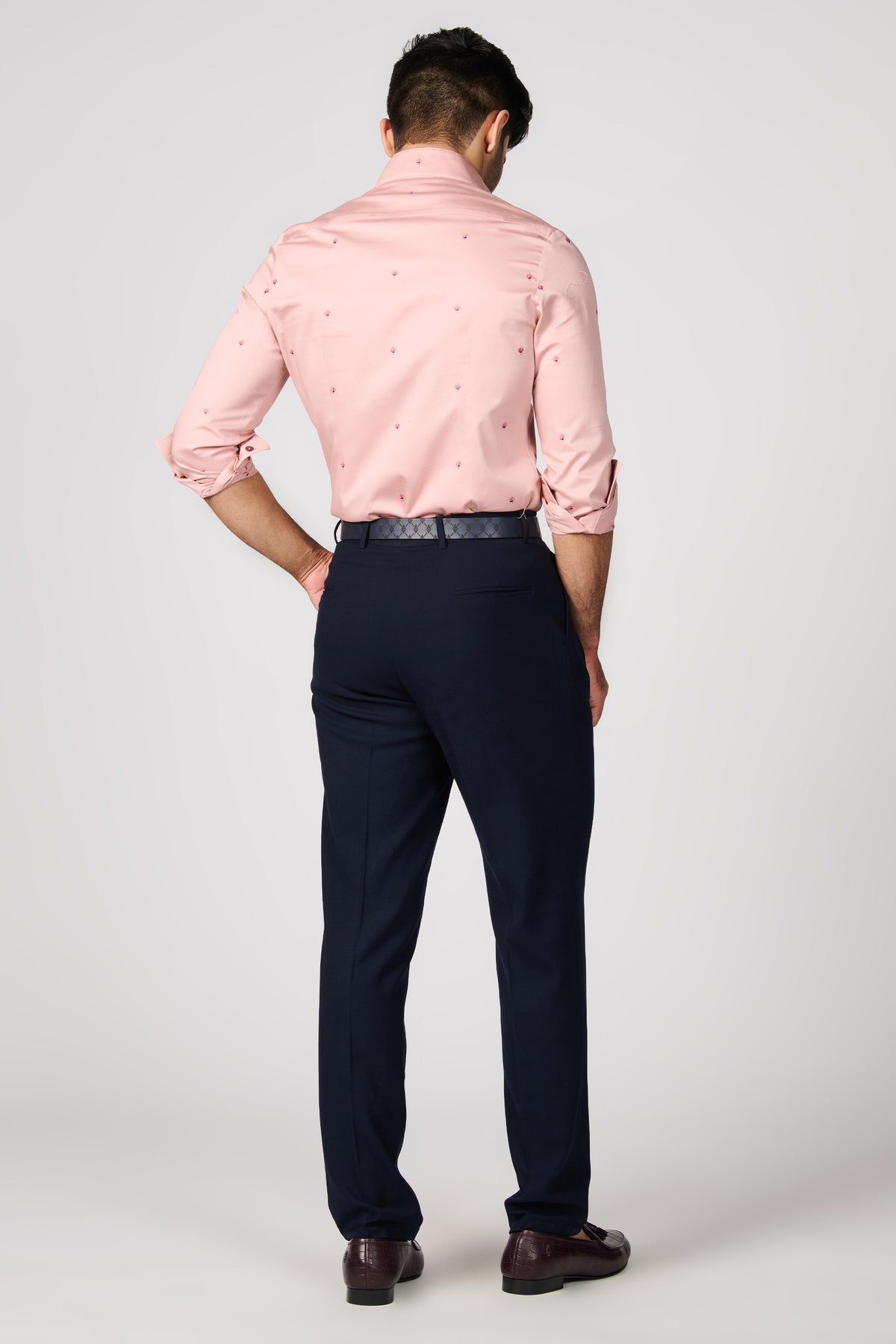 Pink Embroidered Shirt