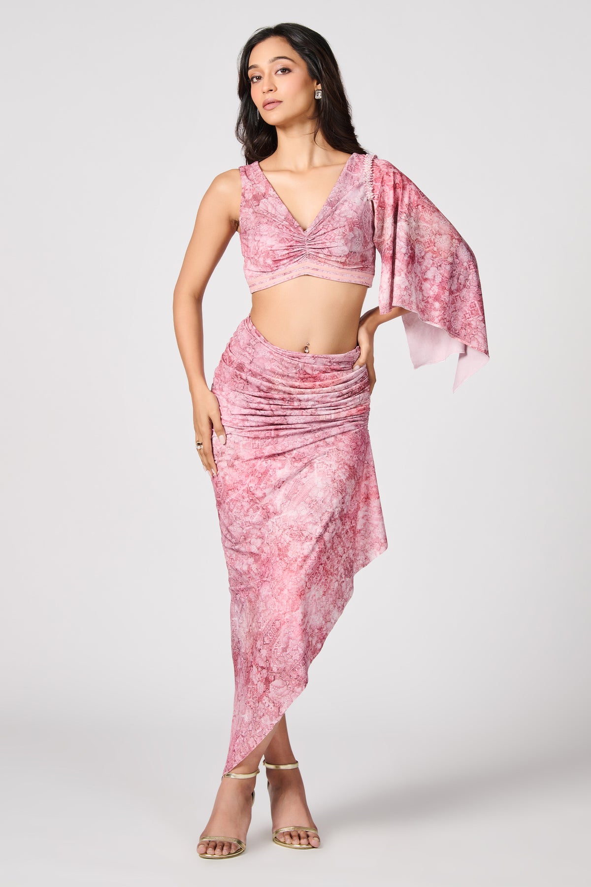 Floral Gathered Skirt