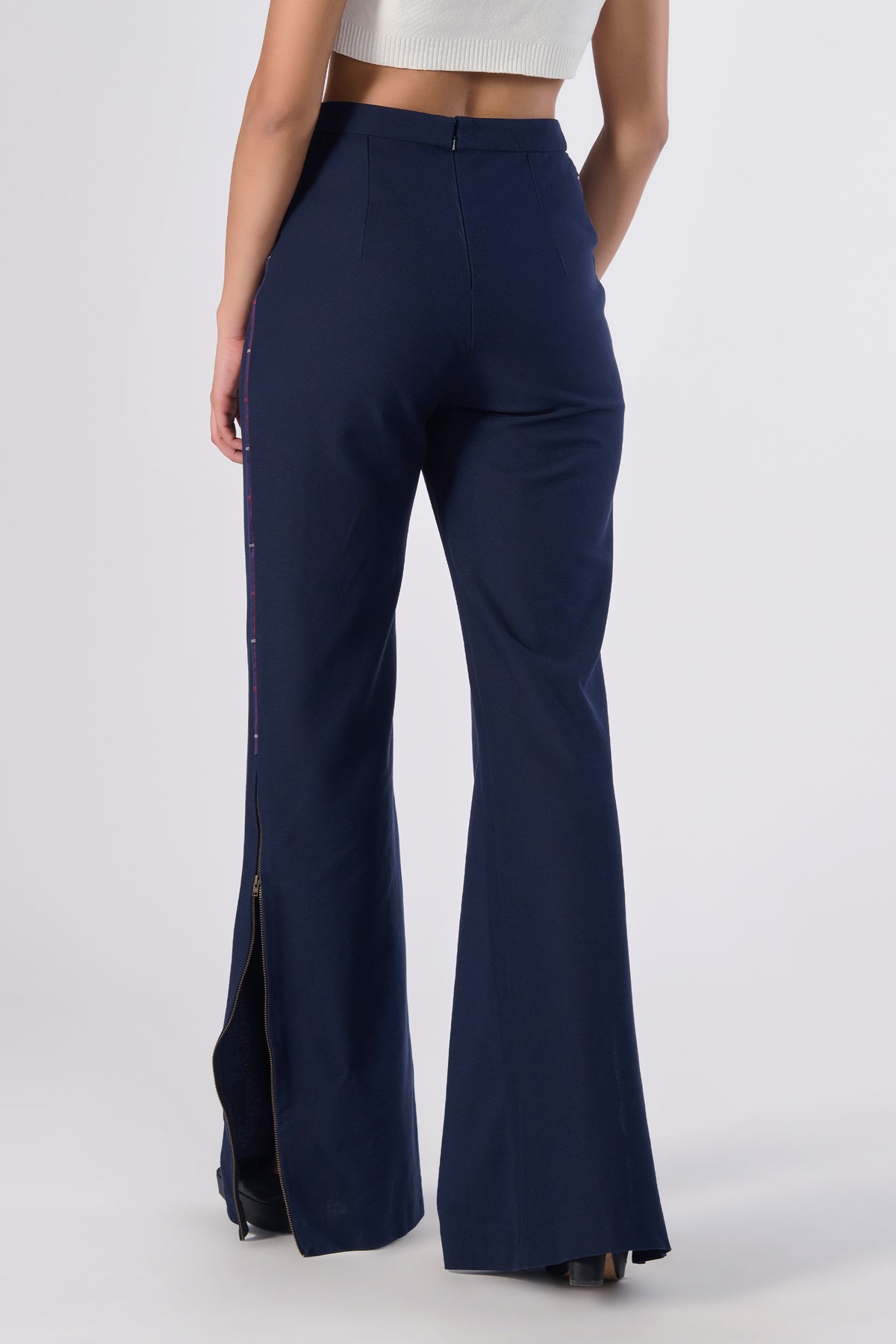 SNCC Navy Trouser with Pipe Detailing