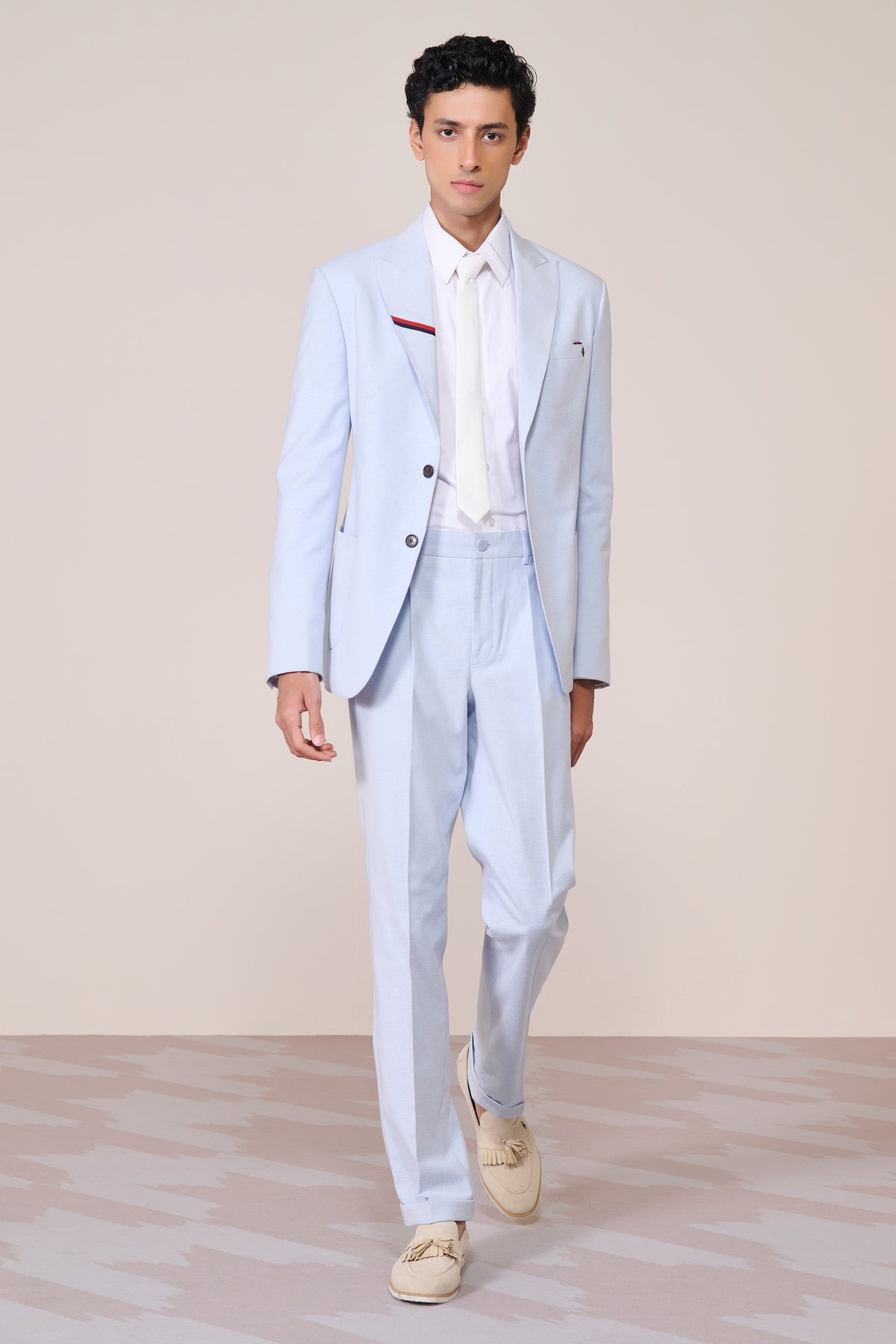 Light Blue Linen Jacket