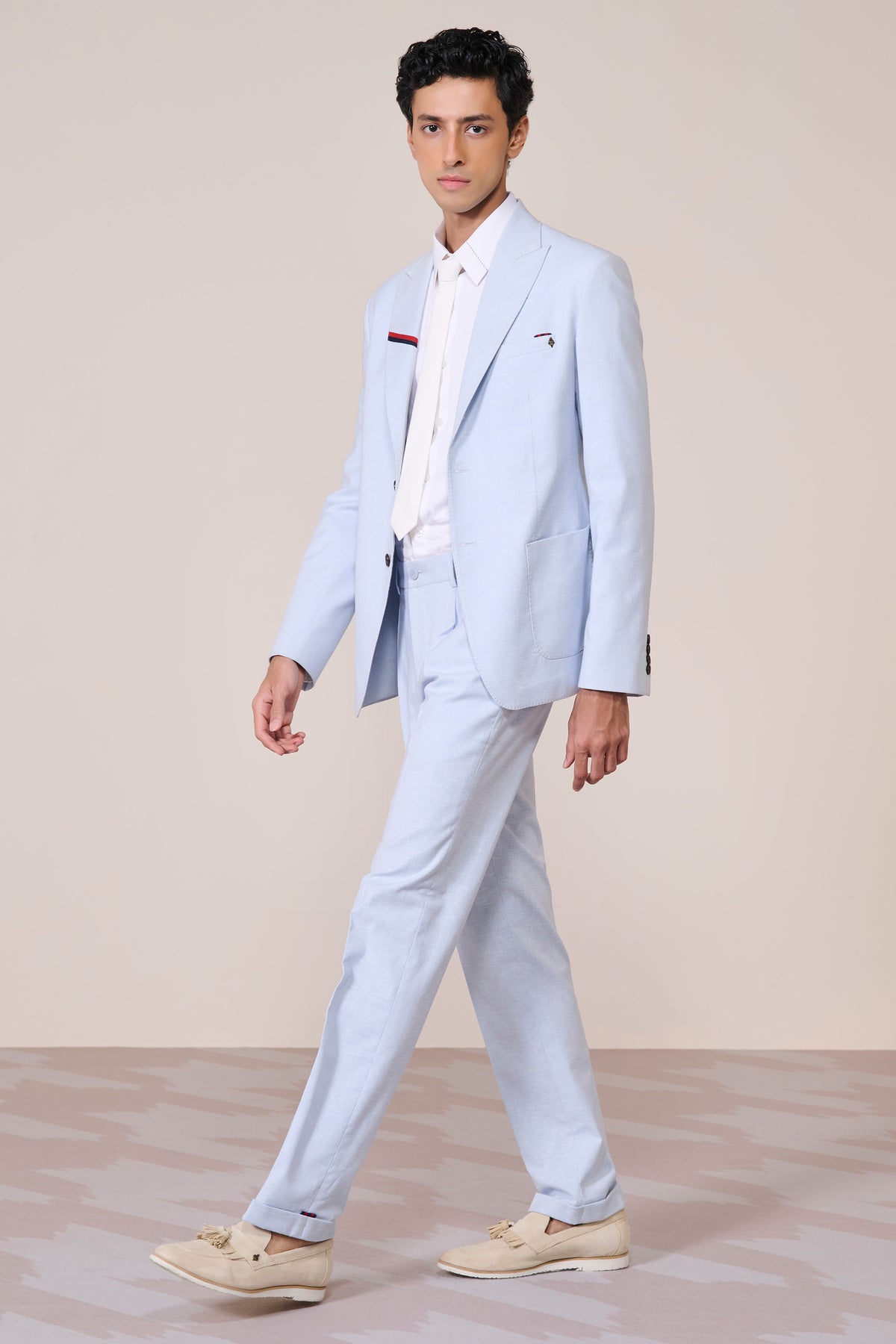 Light Blue Linen Jacket