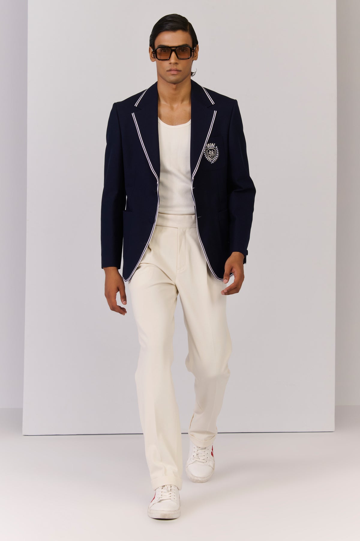 SNCC Navy Jacket with Contrasting Piping