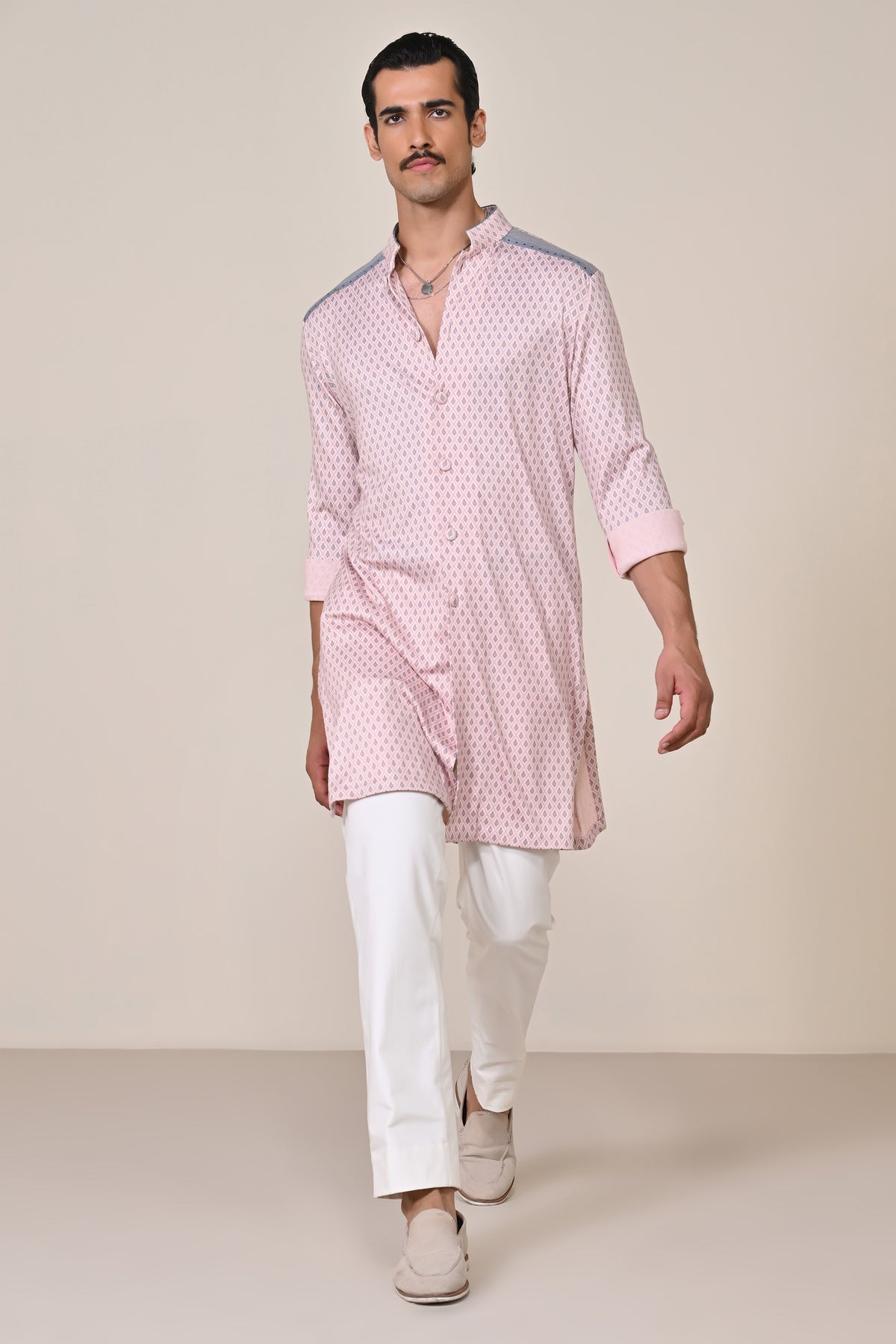 Pink Adamas Printed Kurta
