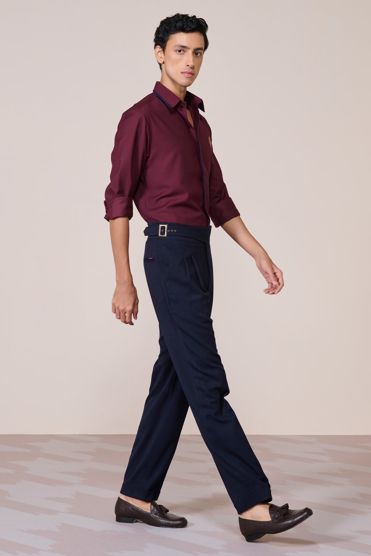 Concealed Placket Cherry Shirt