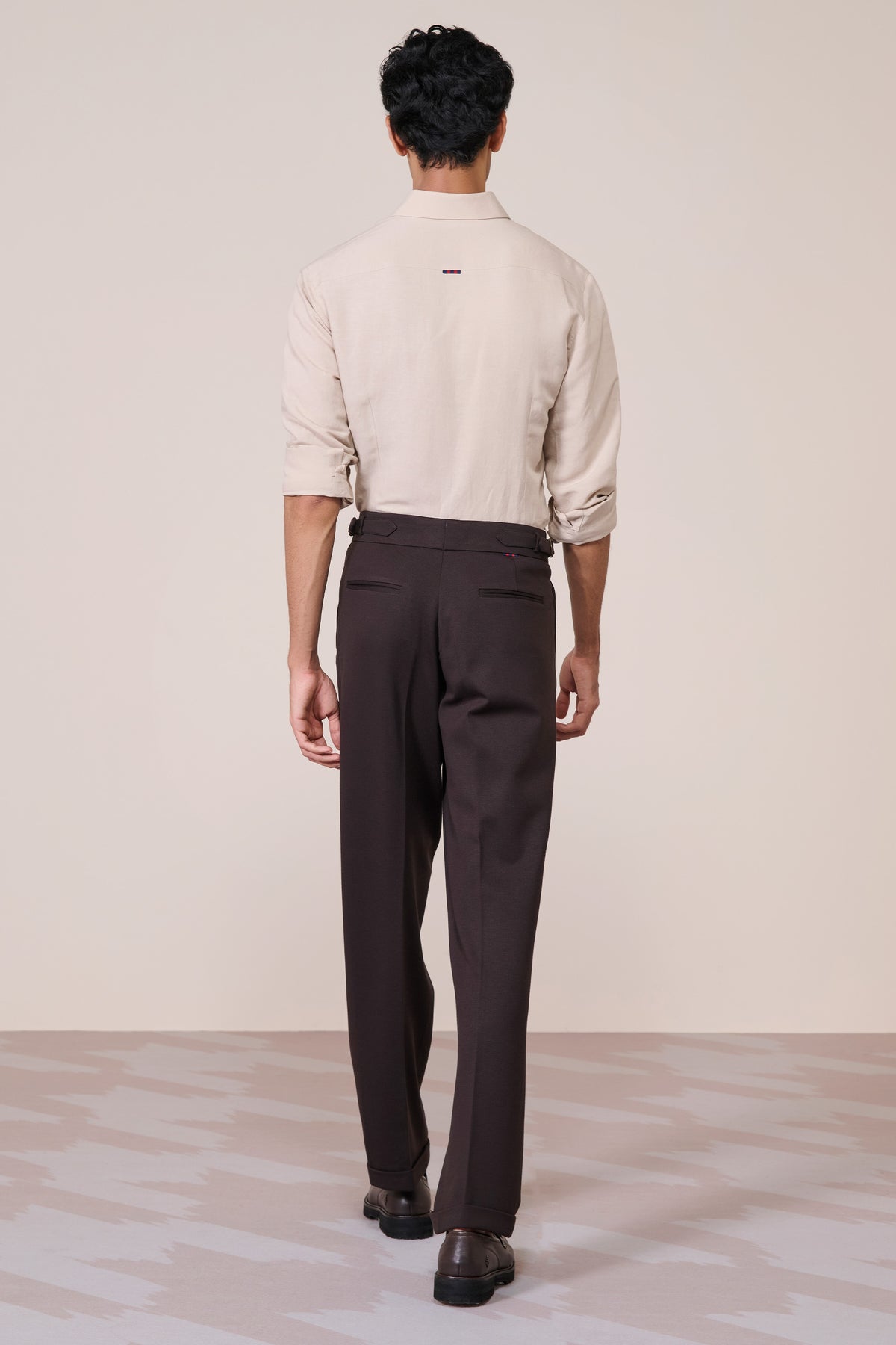 Ecru Linen Crested Shirt