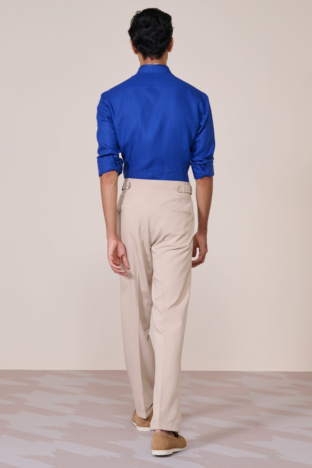 Racer Blue Utility Linen Shirt