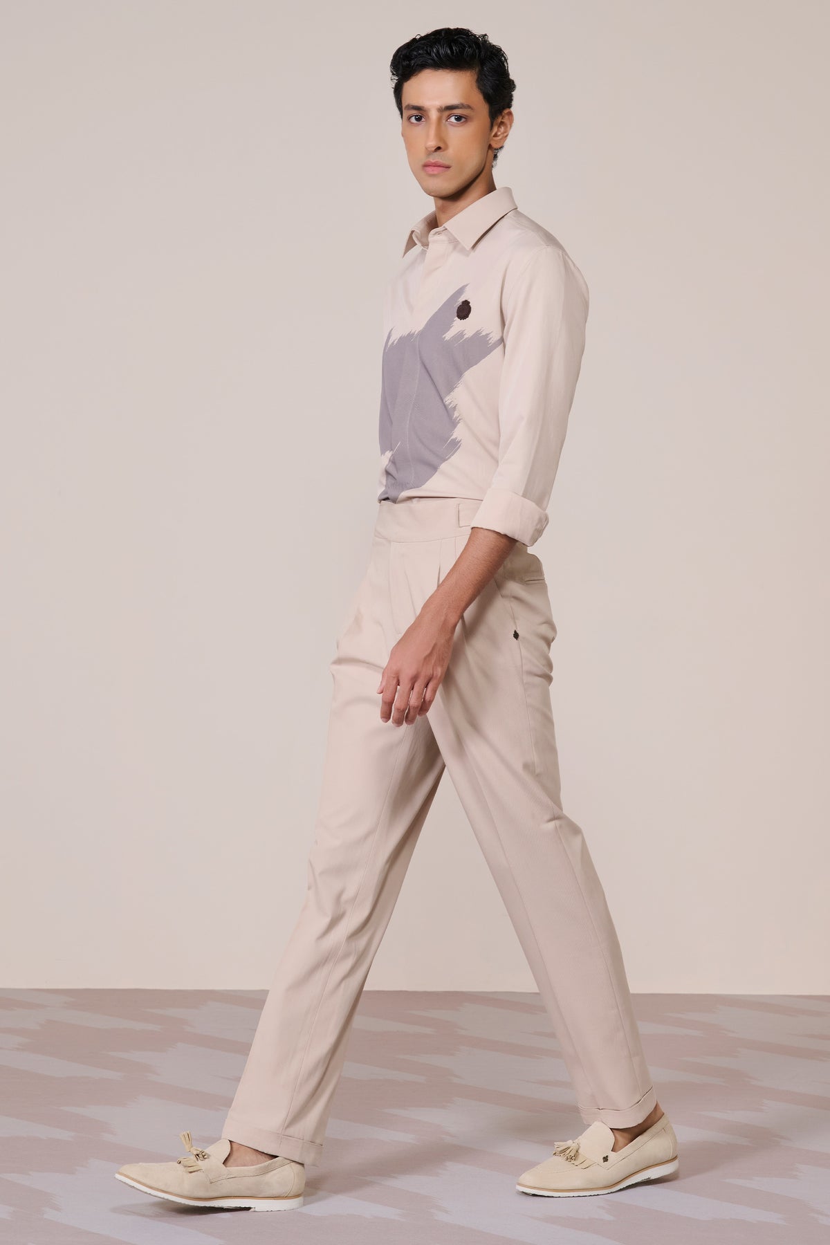 Ecru Printed Shirt