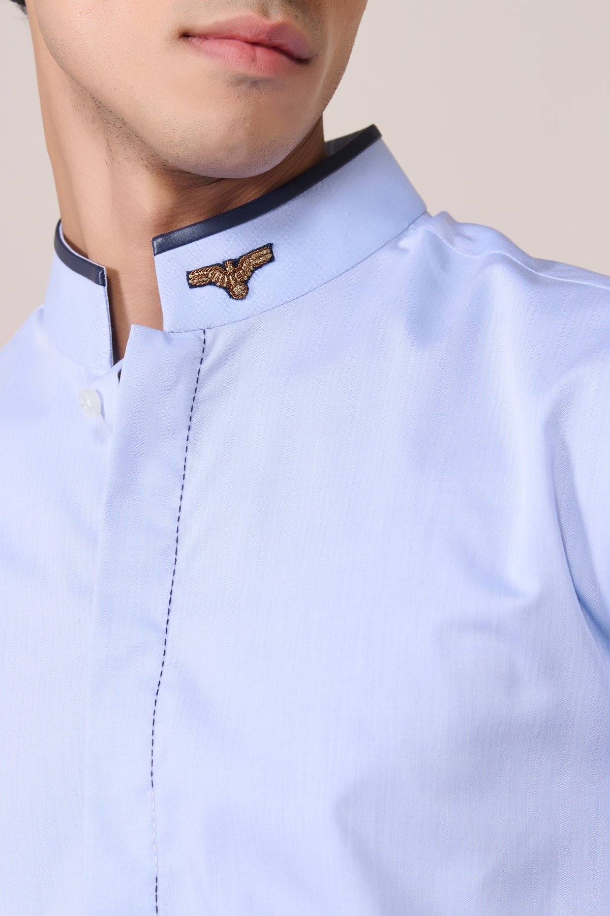 Light Blue Eagle Crested Shirt