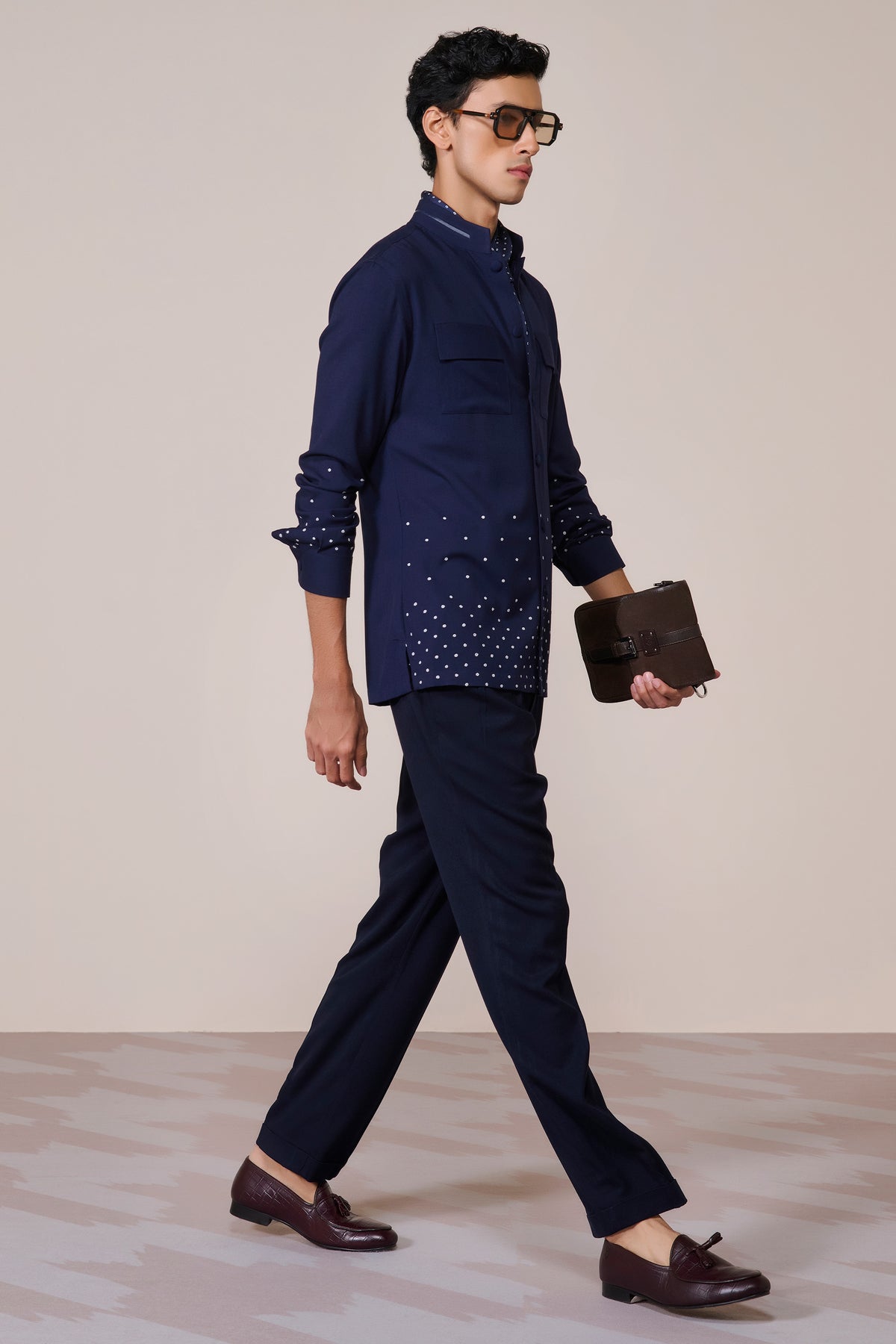 Navy Patch Pocket Shirt