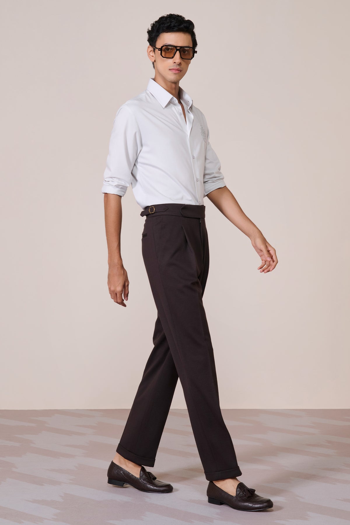 Light Grey Shirt with Embroidered Crest