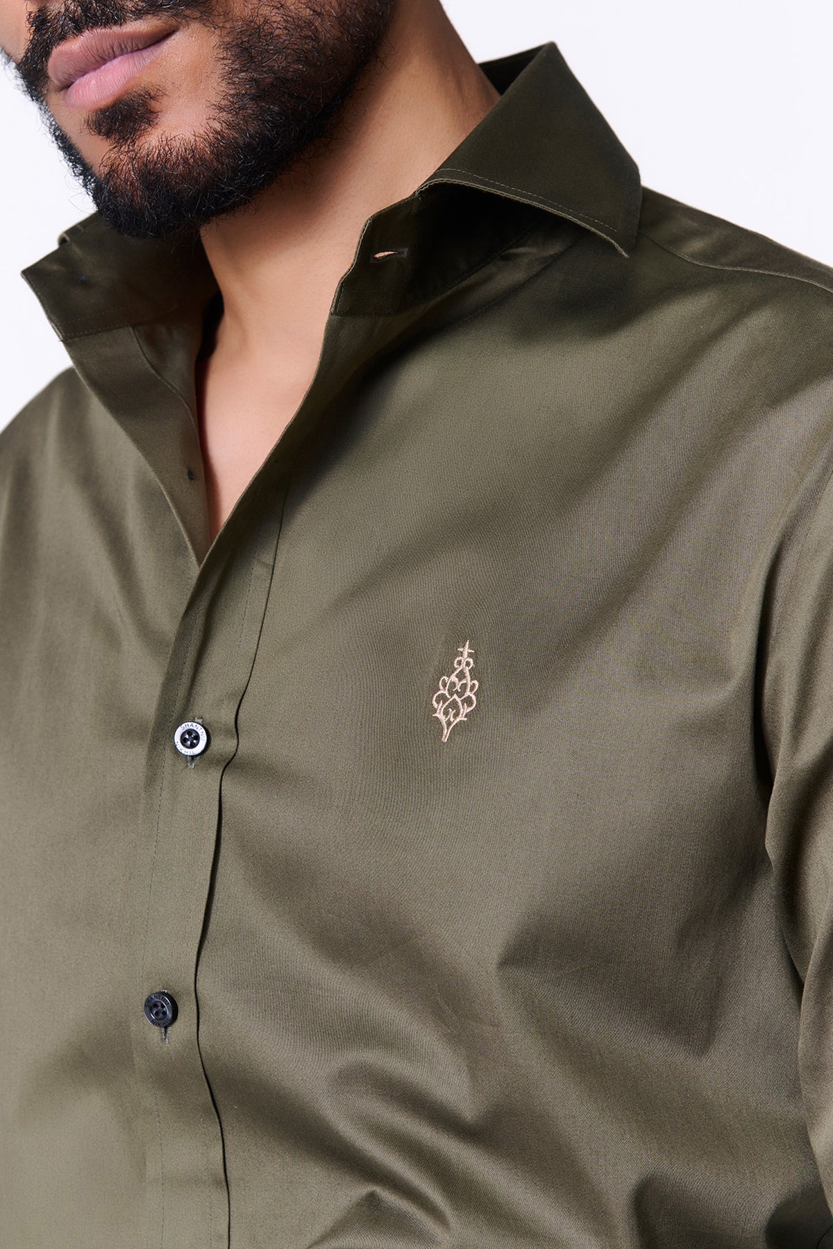 Signature Adamas Olive Shirt