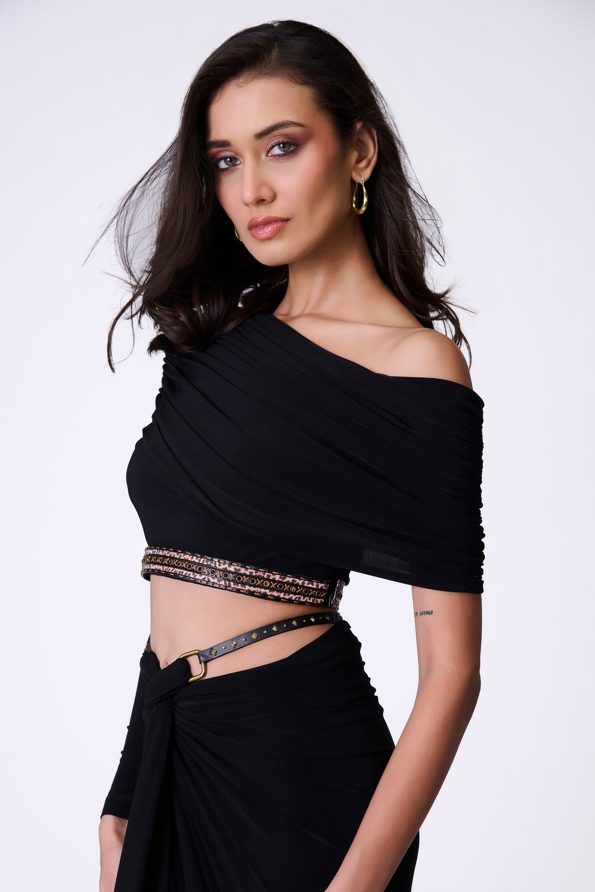 Black One-Shoulder Top