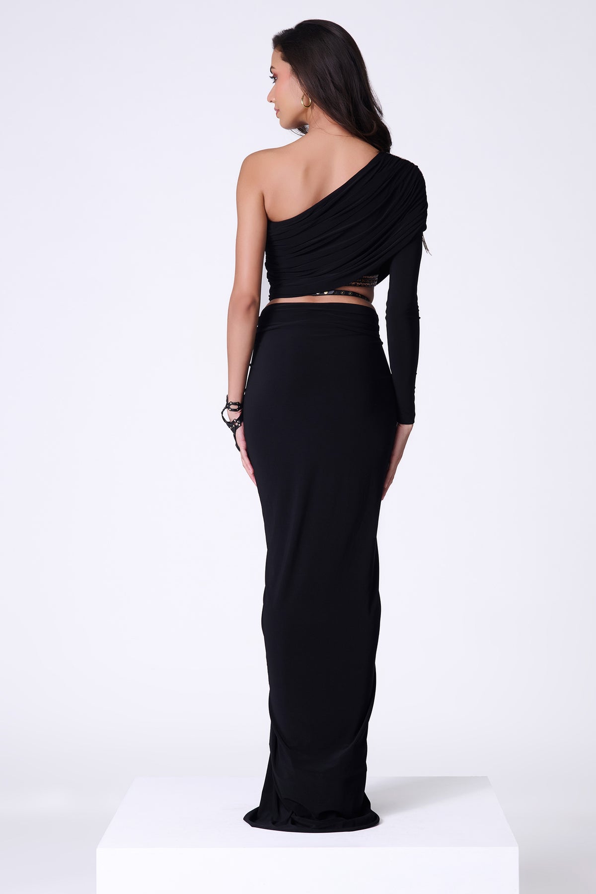 Black One-Shoulder Top