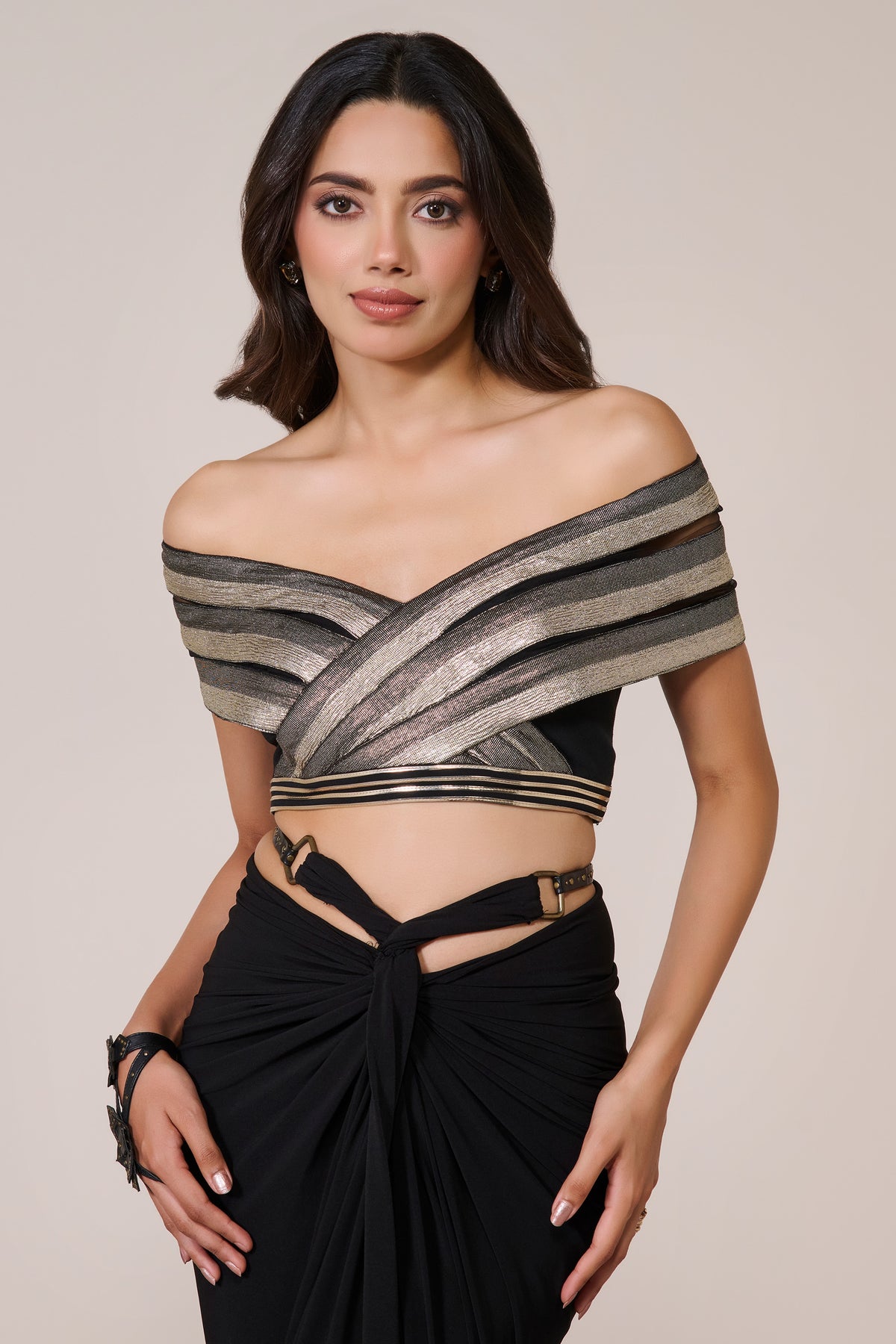 Black Off-Shoulder Top