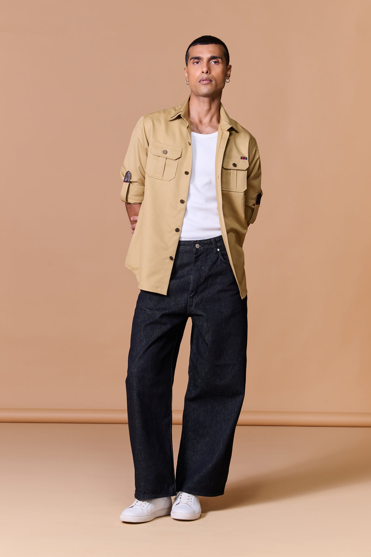 Beige Utility Shirt
