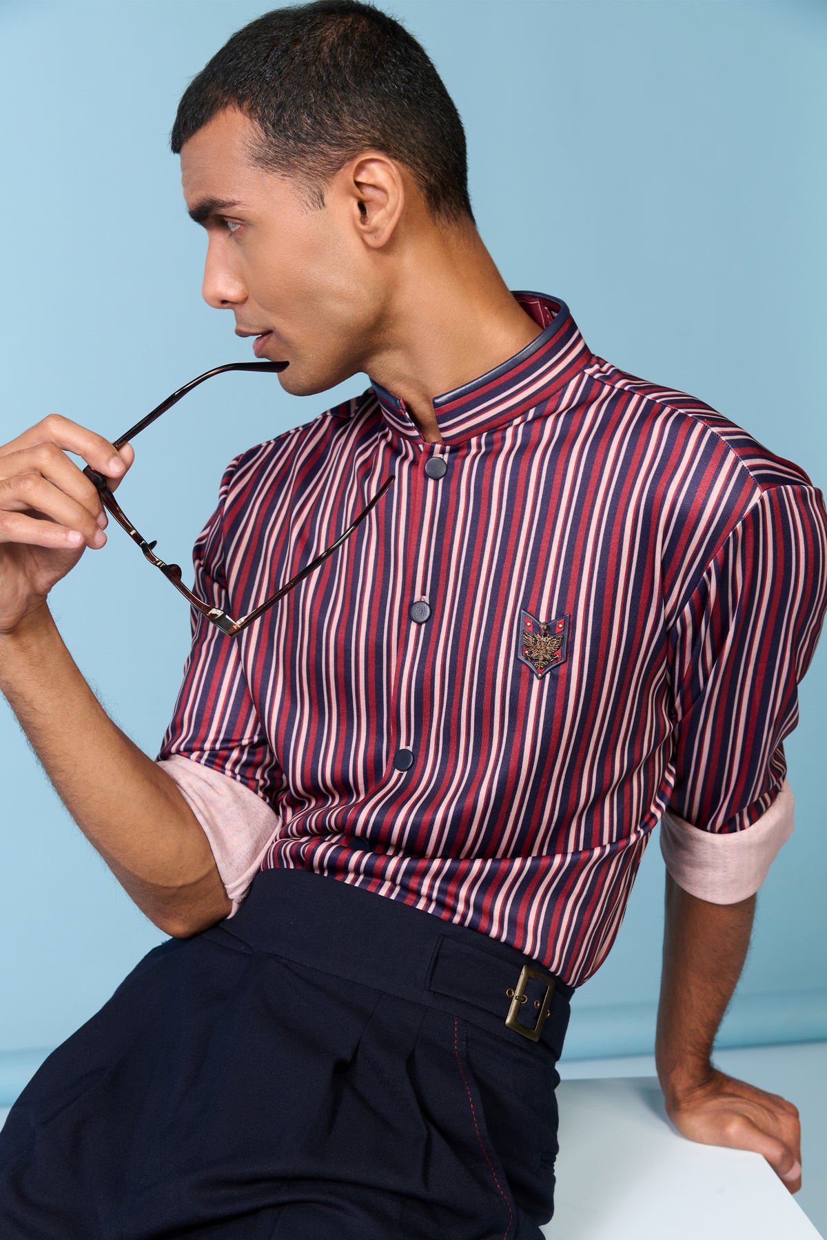 Multi-Striped Crested Shirt
