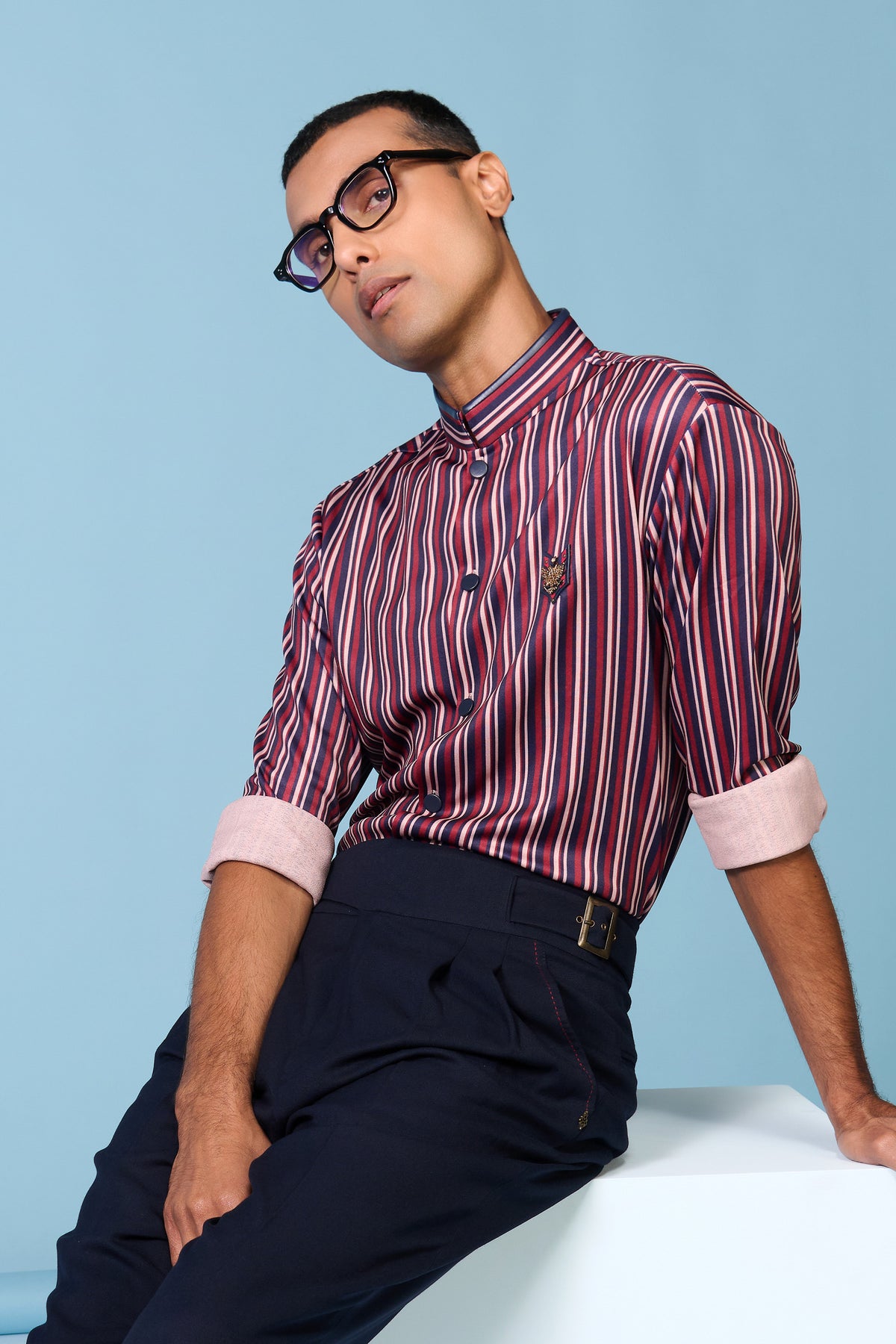 Multi-Striped Crested Shirt