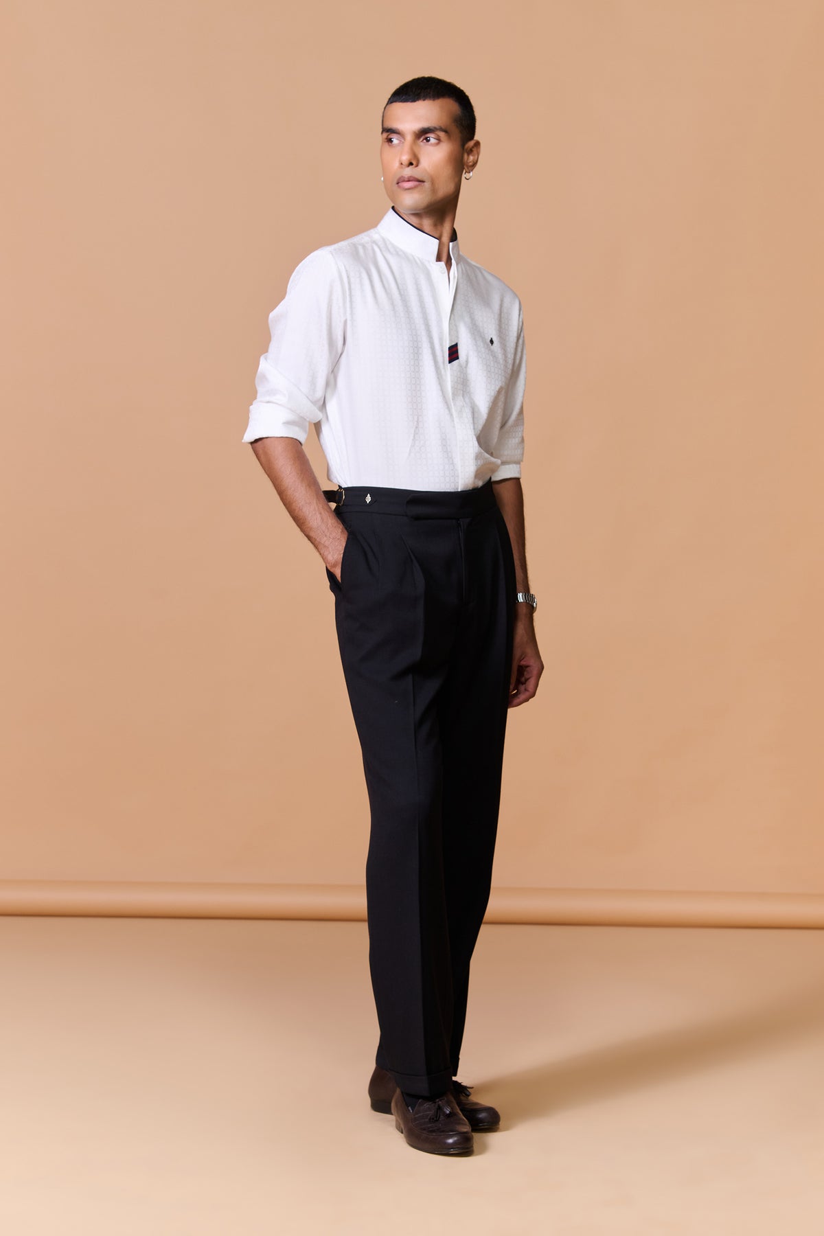 White Textured Shirt