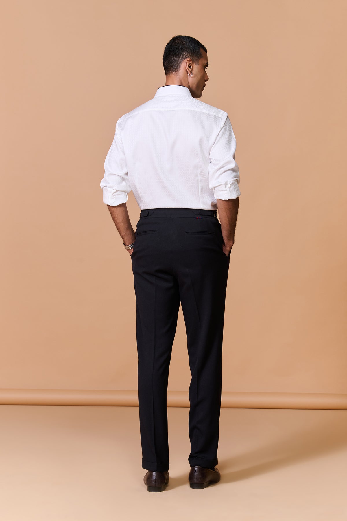 White Textured Shirt