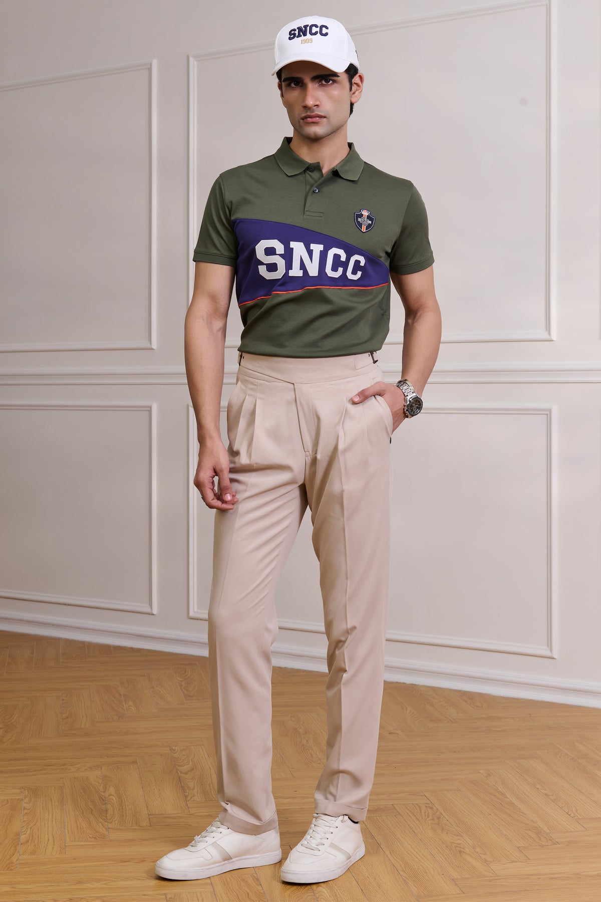 SNCC Olive Colour Block Yorker