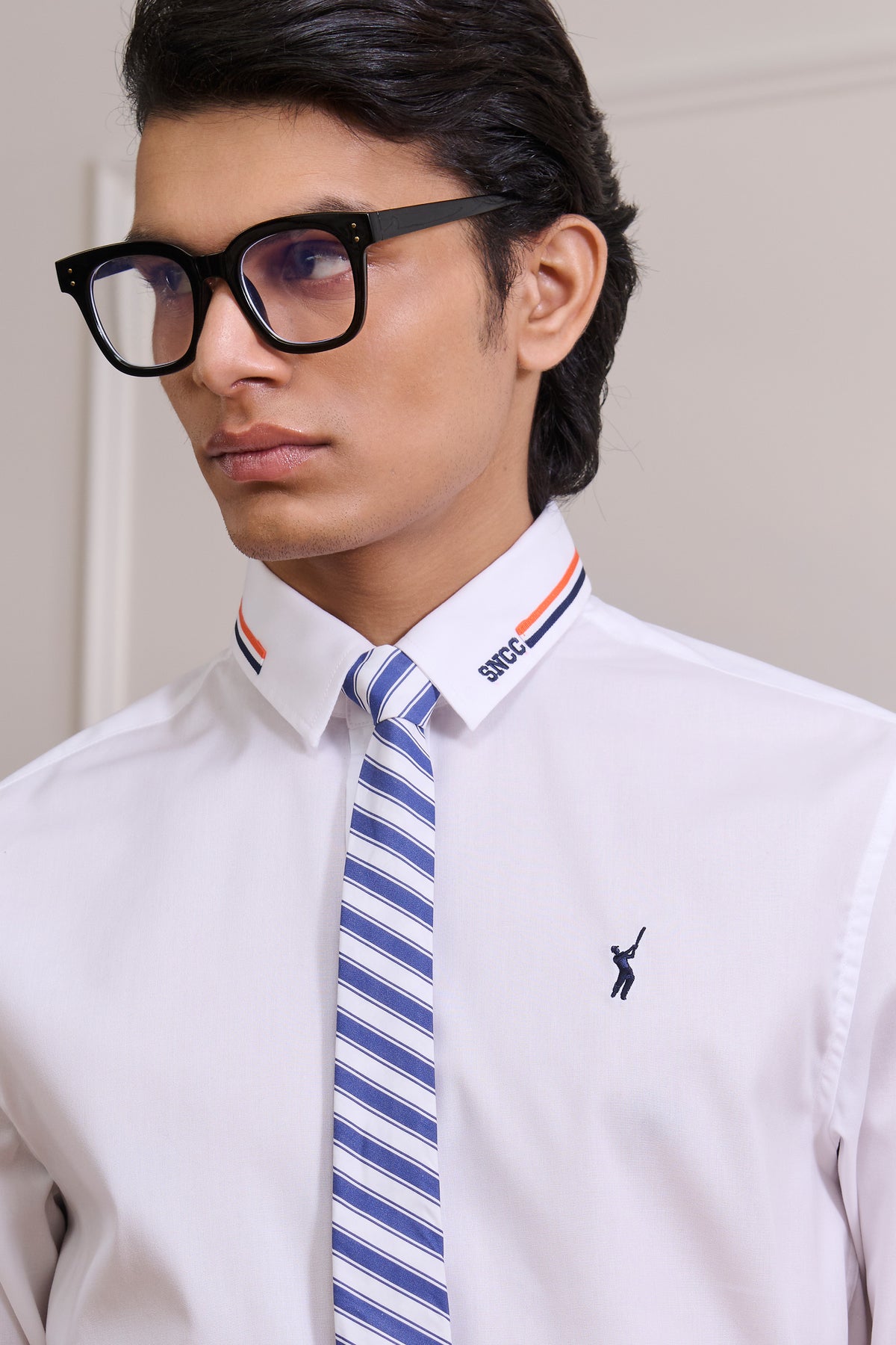 SNCC White Shirt with Batsman Logo