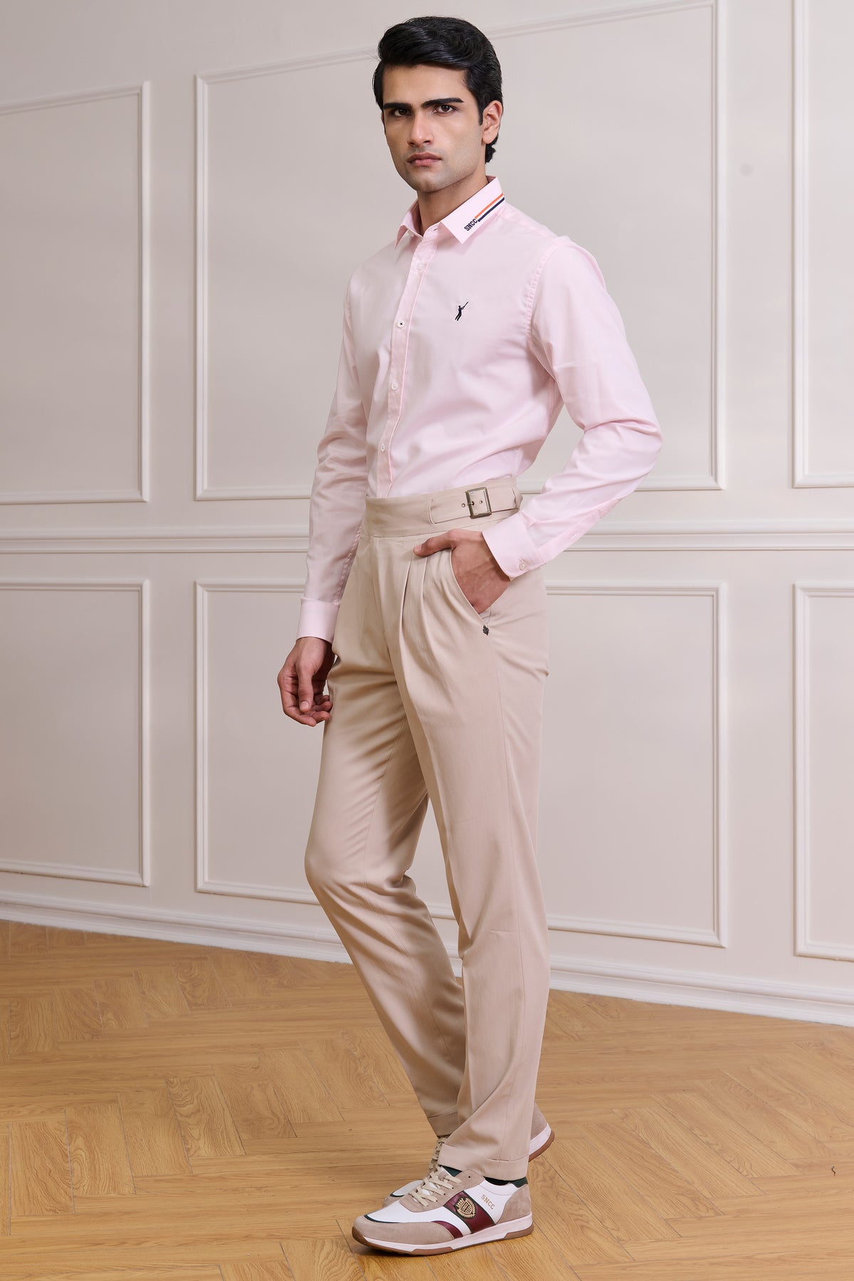 SNCC Pink Shirt with Batsman Logo