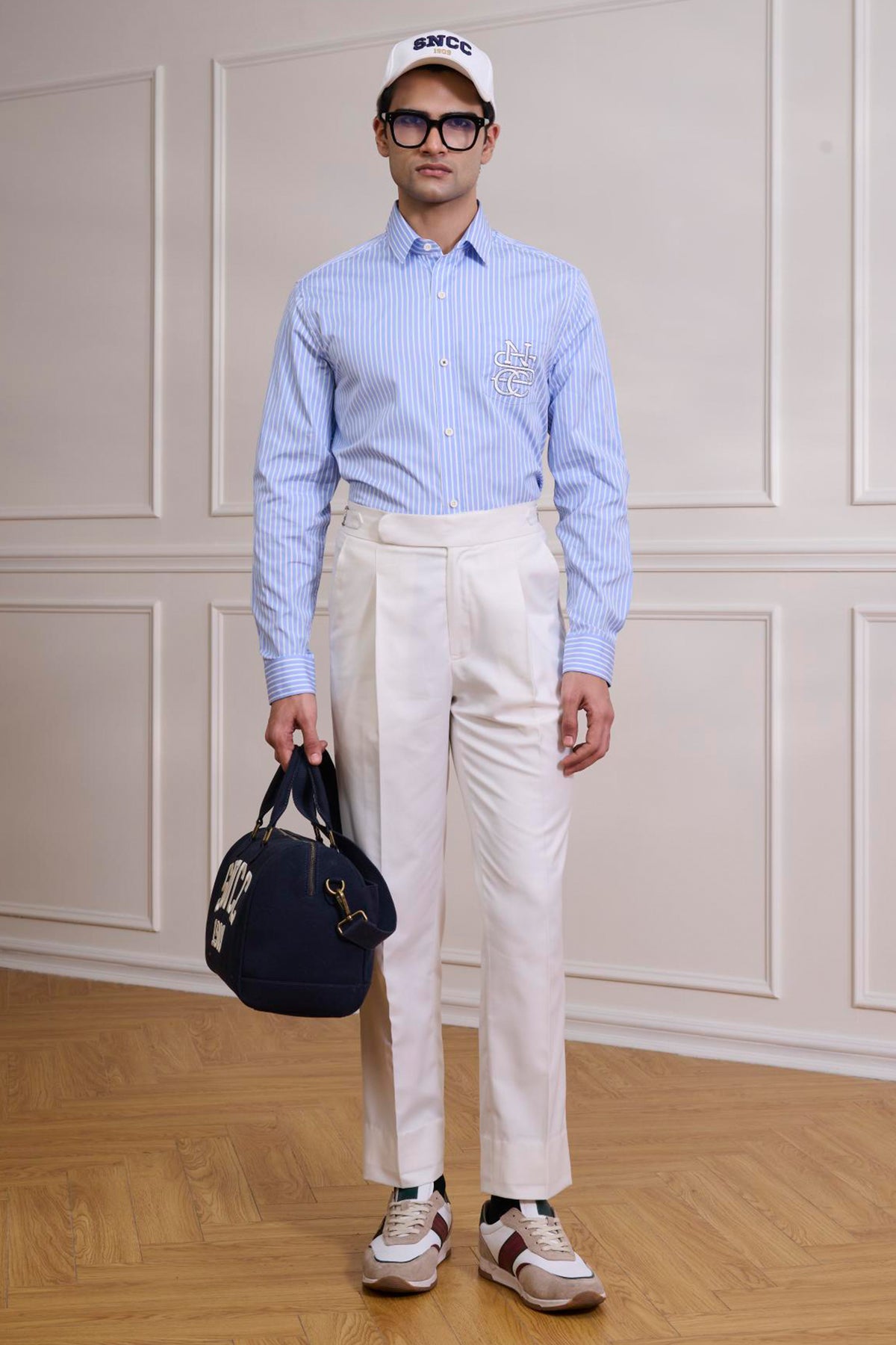 SNCC Blue Striped with Monogram