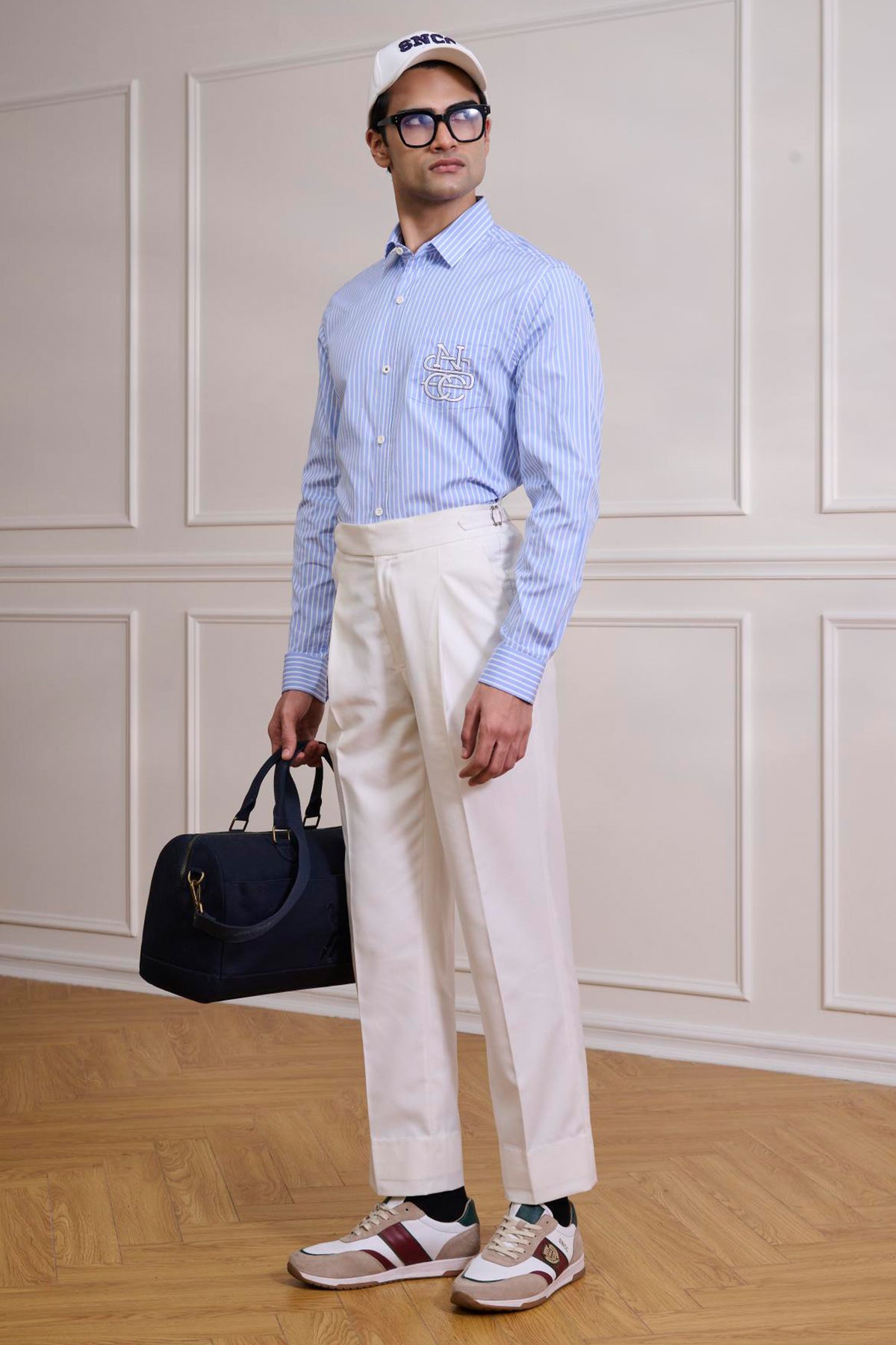 SNCC Blue Striped with Monogram