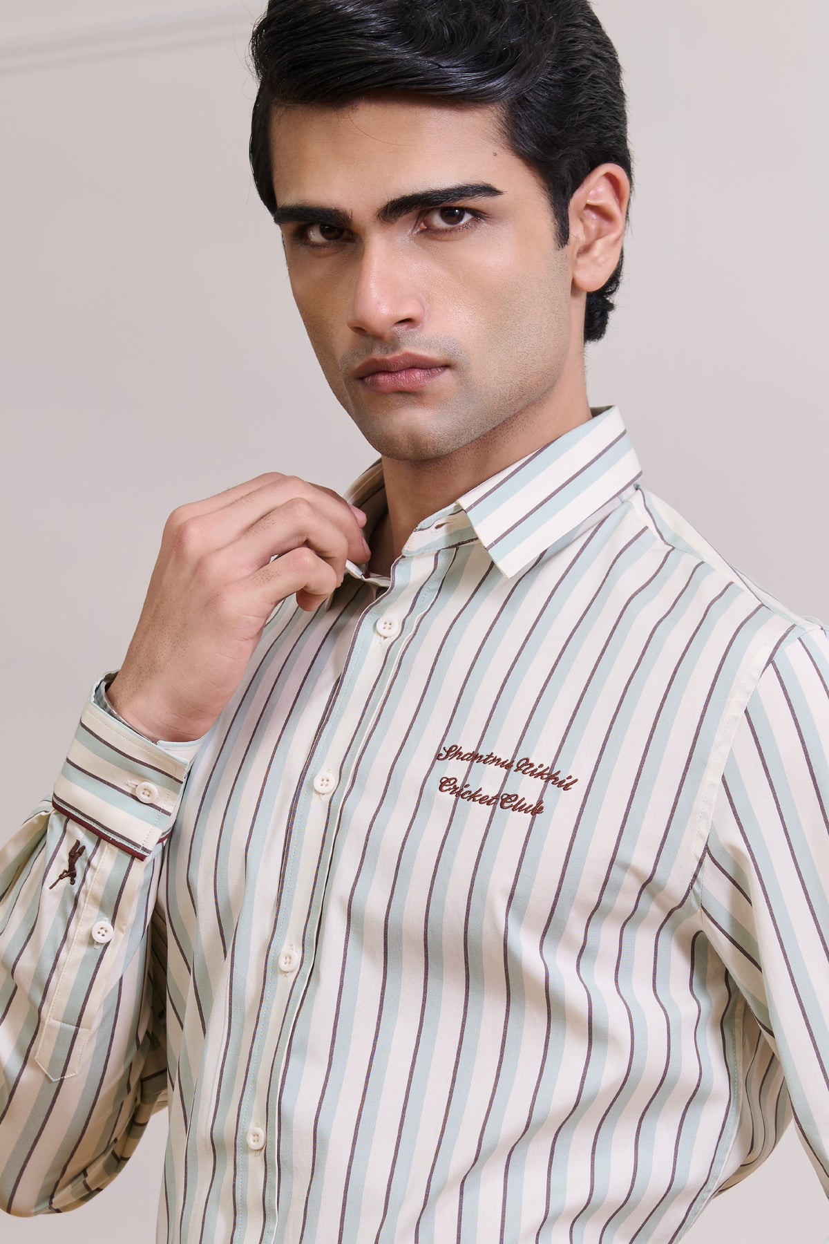 SNCC Jade Striped Shirt