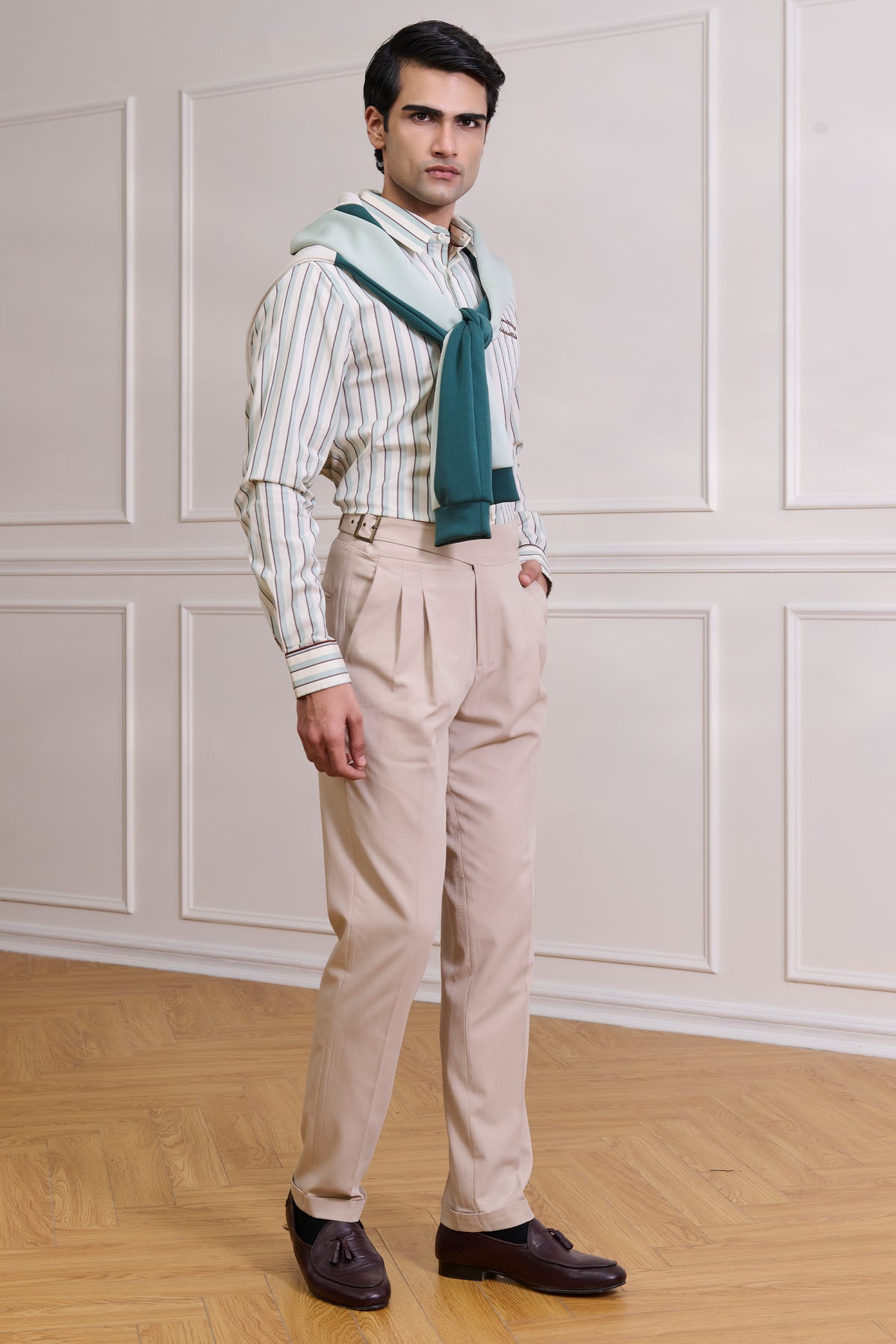 SNCC Jade Striped Shirt