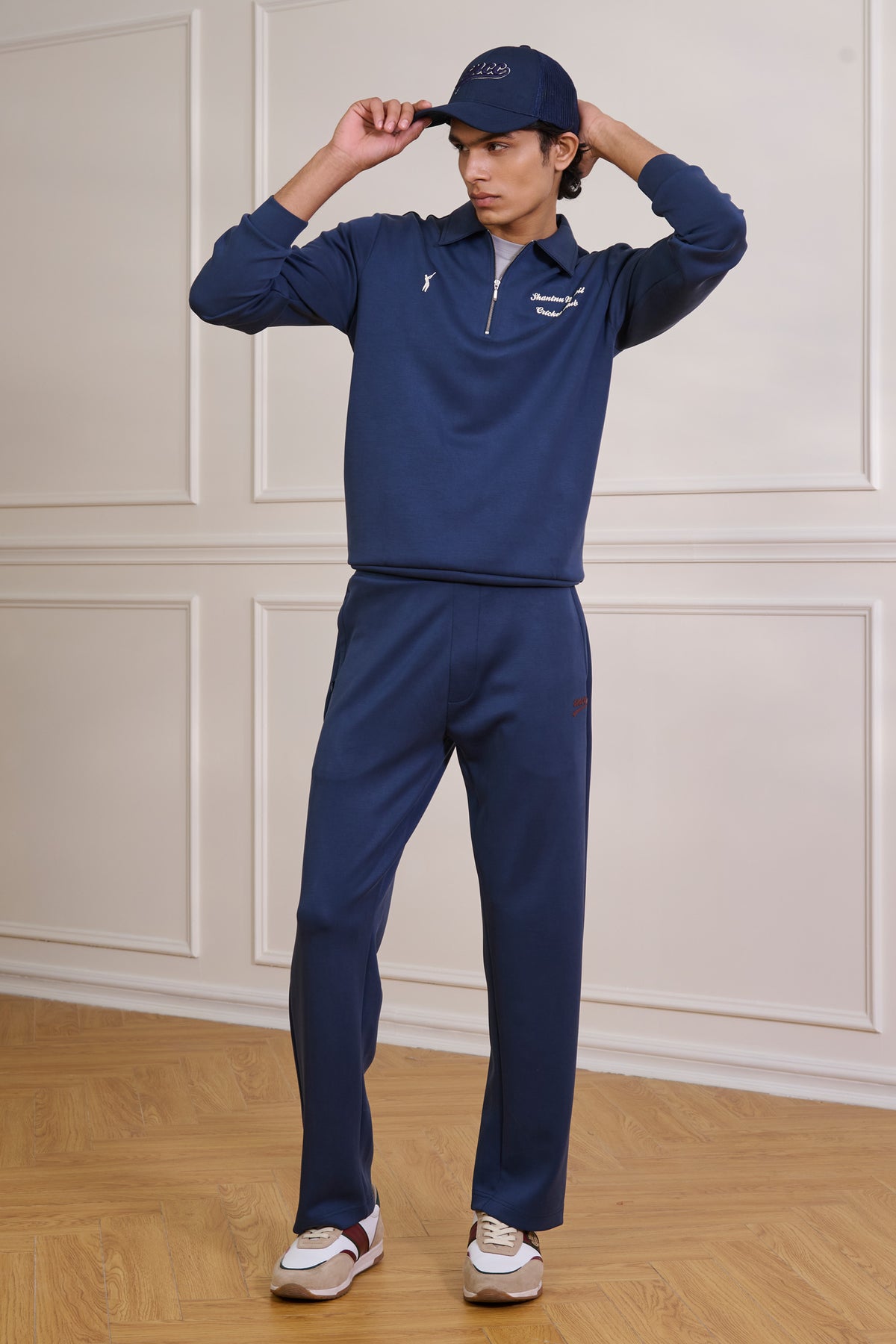 SNCC Navy Zip-Neck Sweatshirt