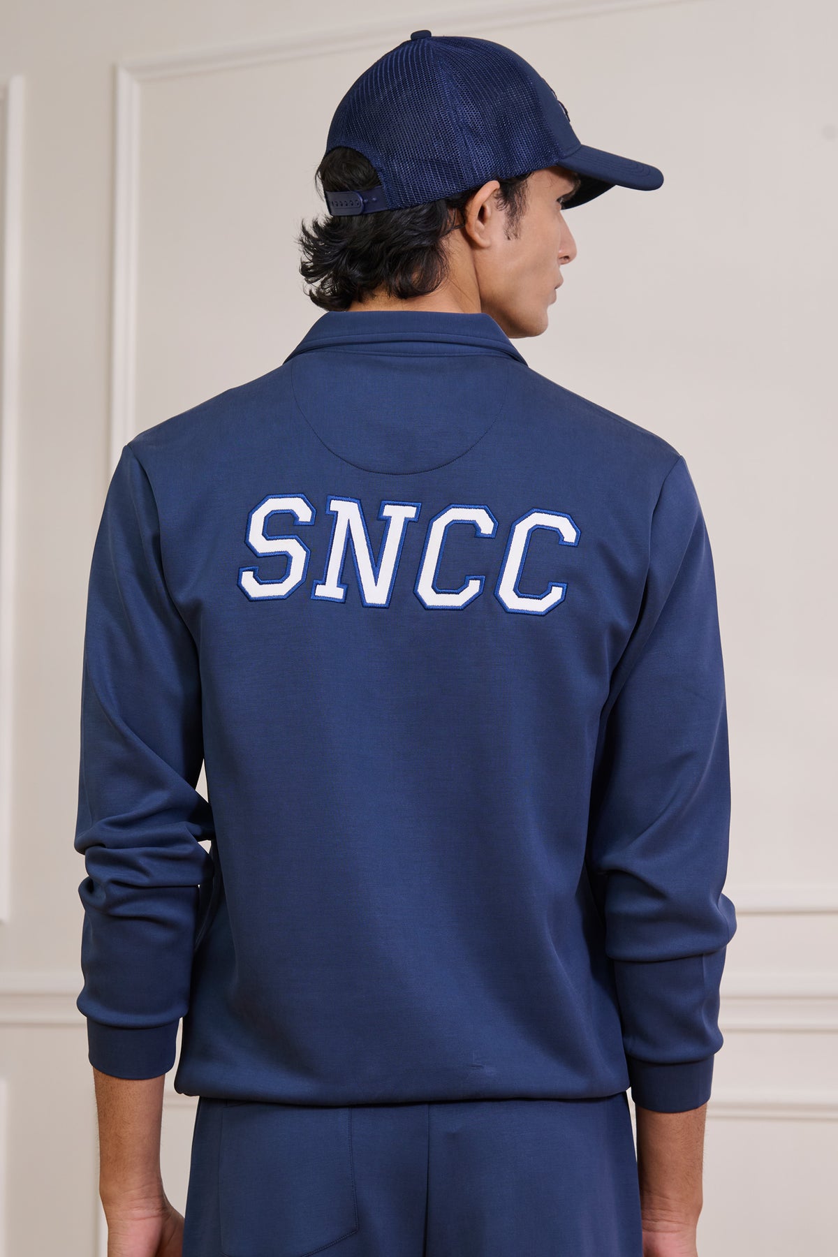SNCC Navy Zip-Neck Sweatshirt