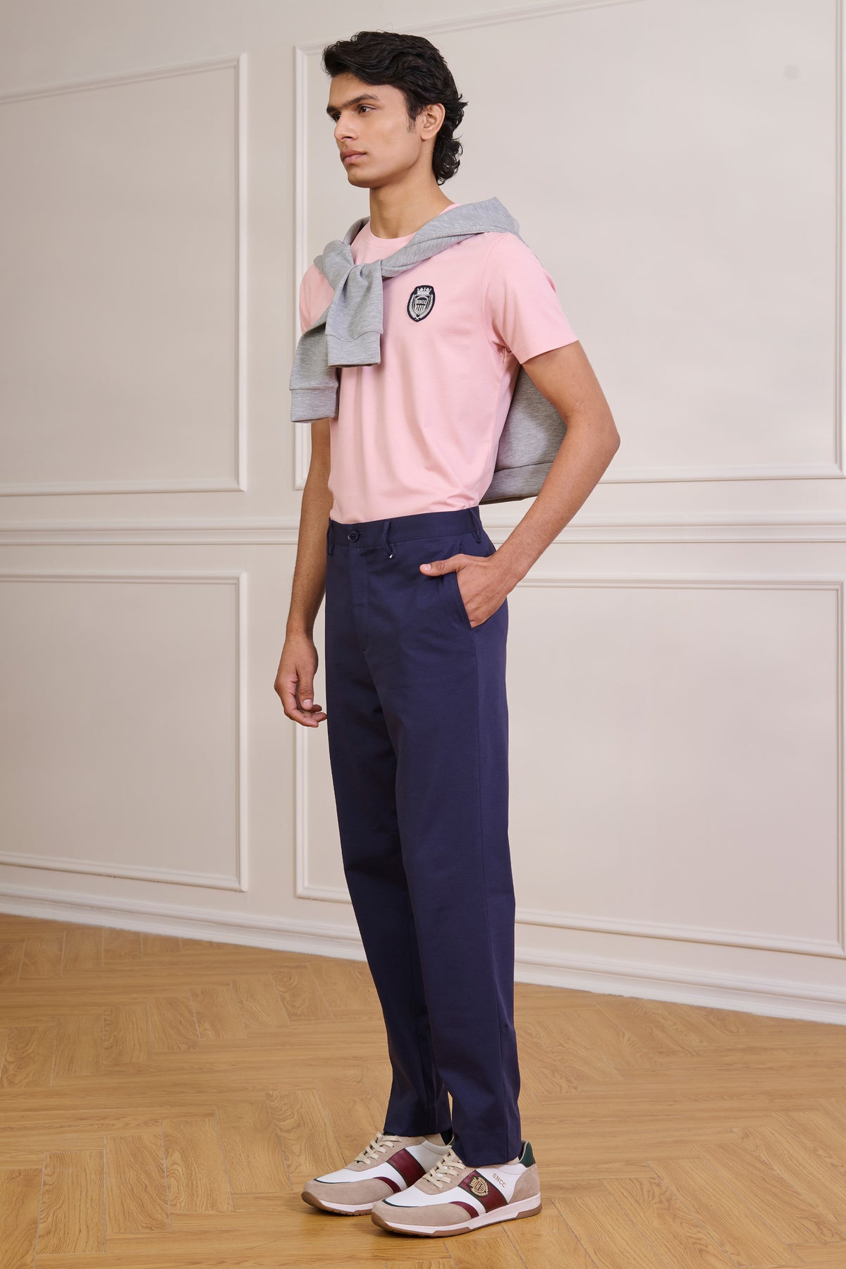 SNCC Peach Round Collar T-Shirt