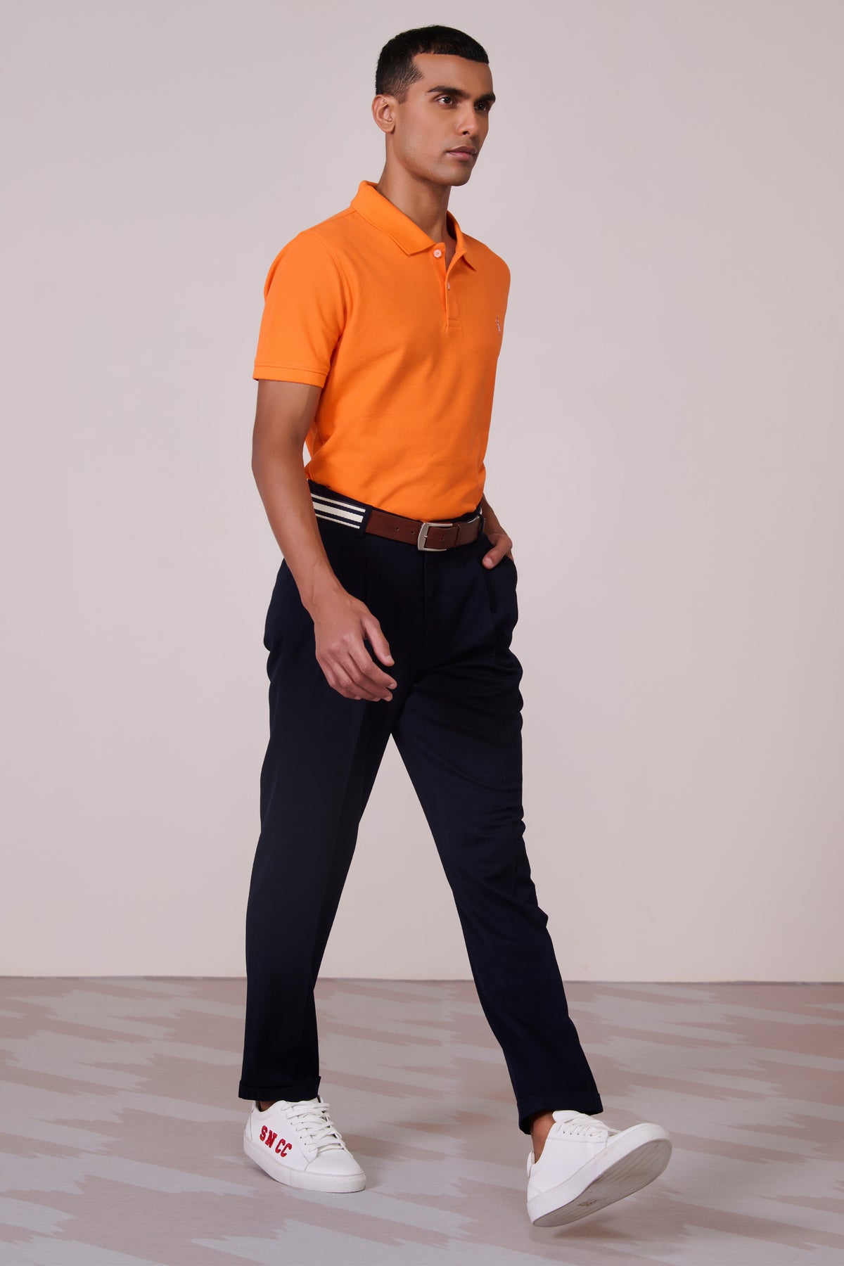 SNCC Orange Supima Pique Knit Shirt