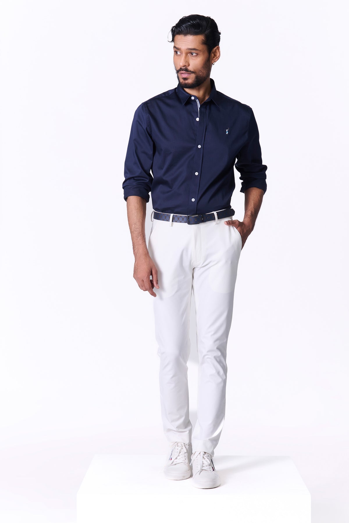 SNCC Navy Shirt with Contrasting Trim