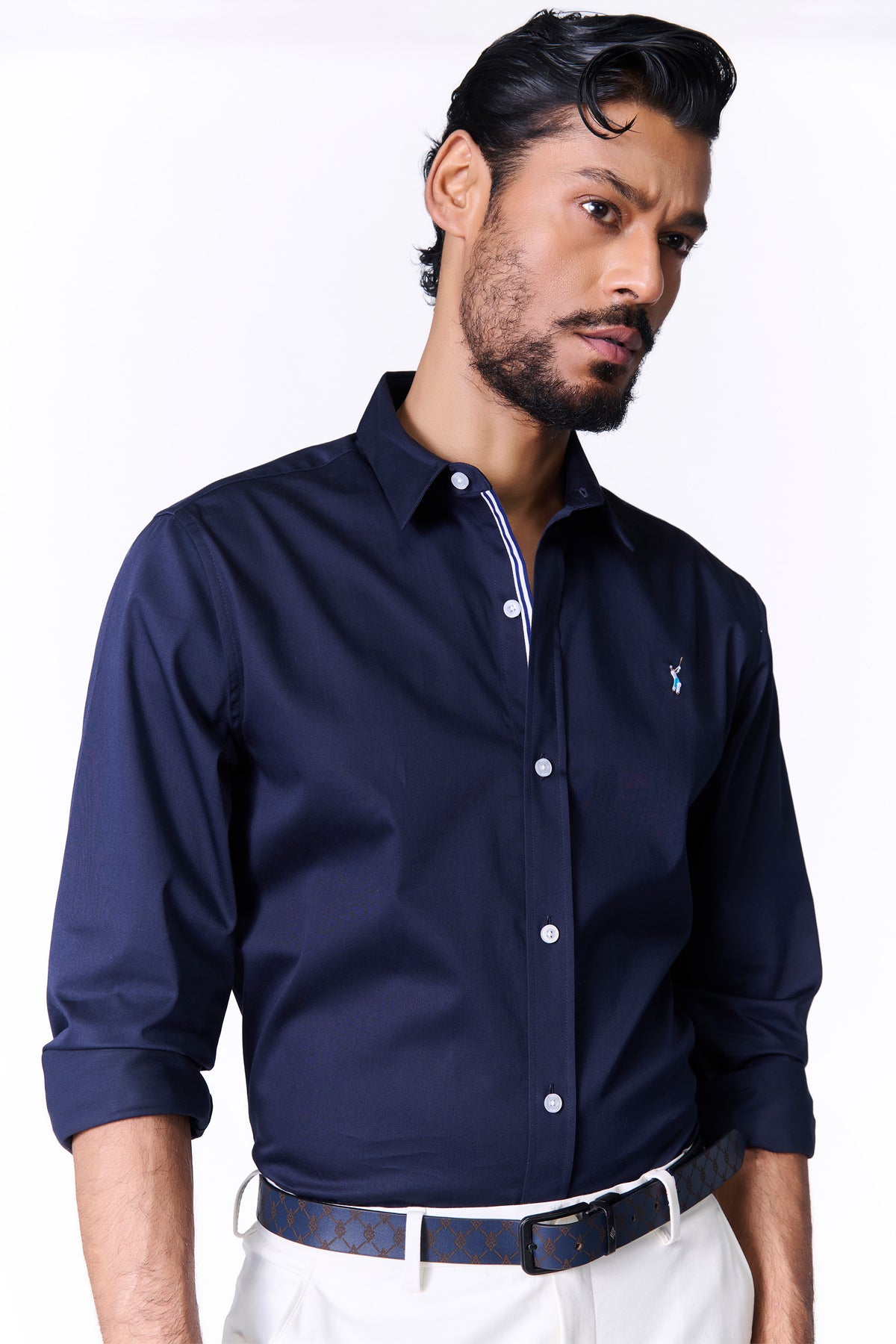 SNCC Navy Shirt with Contrasting Trim