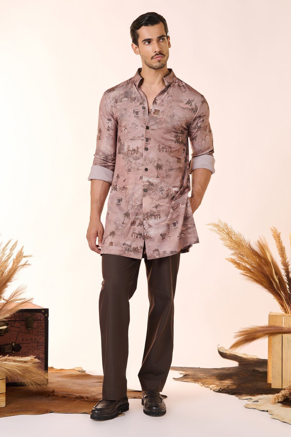 Safari Printed Shirt Kurta