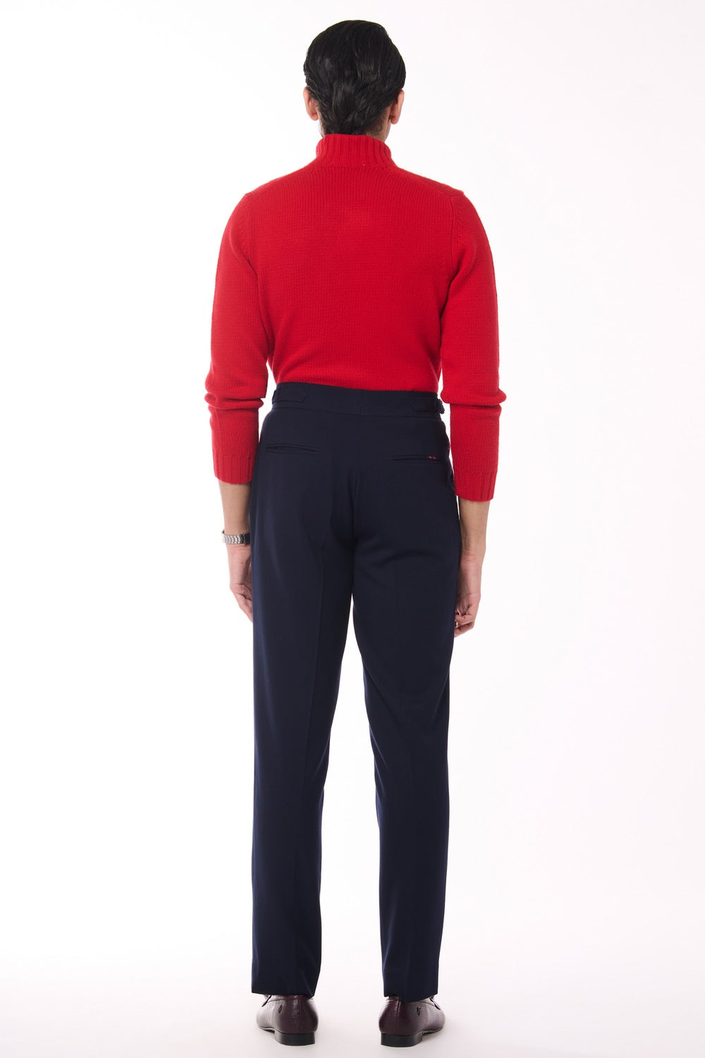 Red Cashmere High Neck Sweater