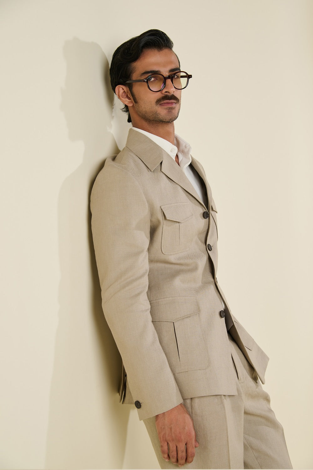 Beige Linen Jacket