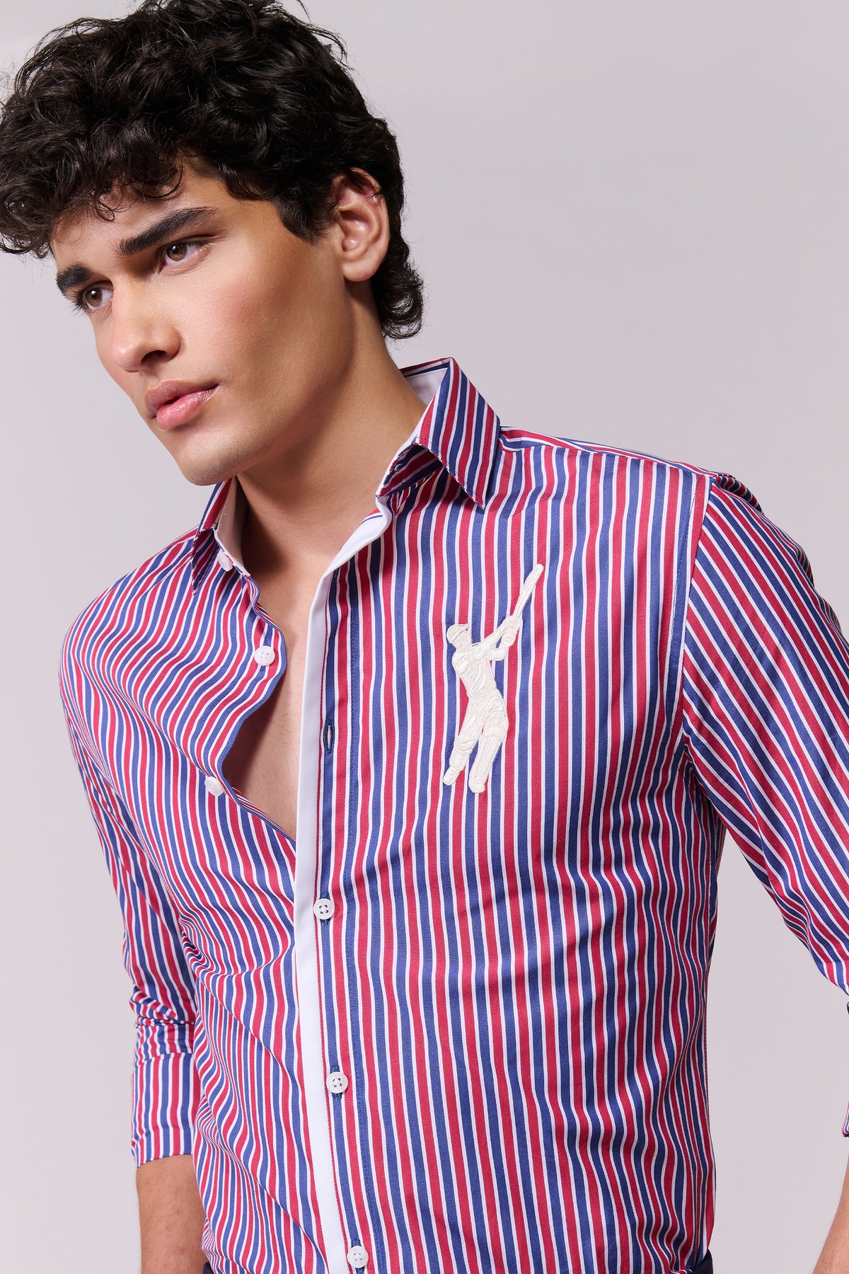 SNCC Burgundy Striped Shirt