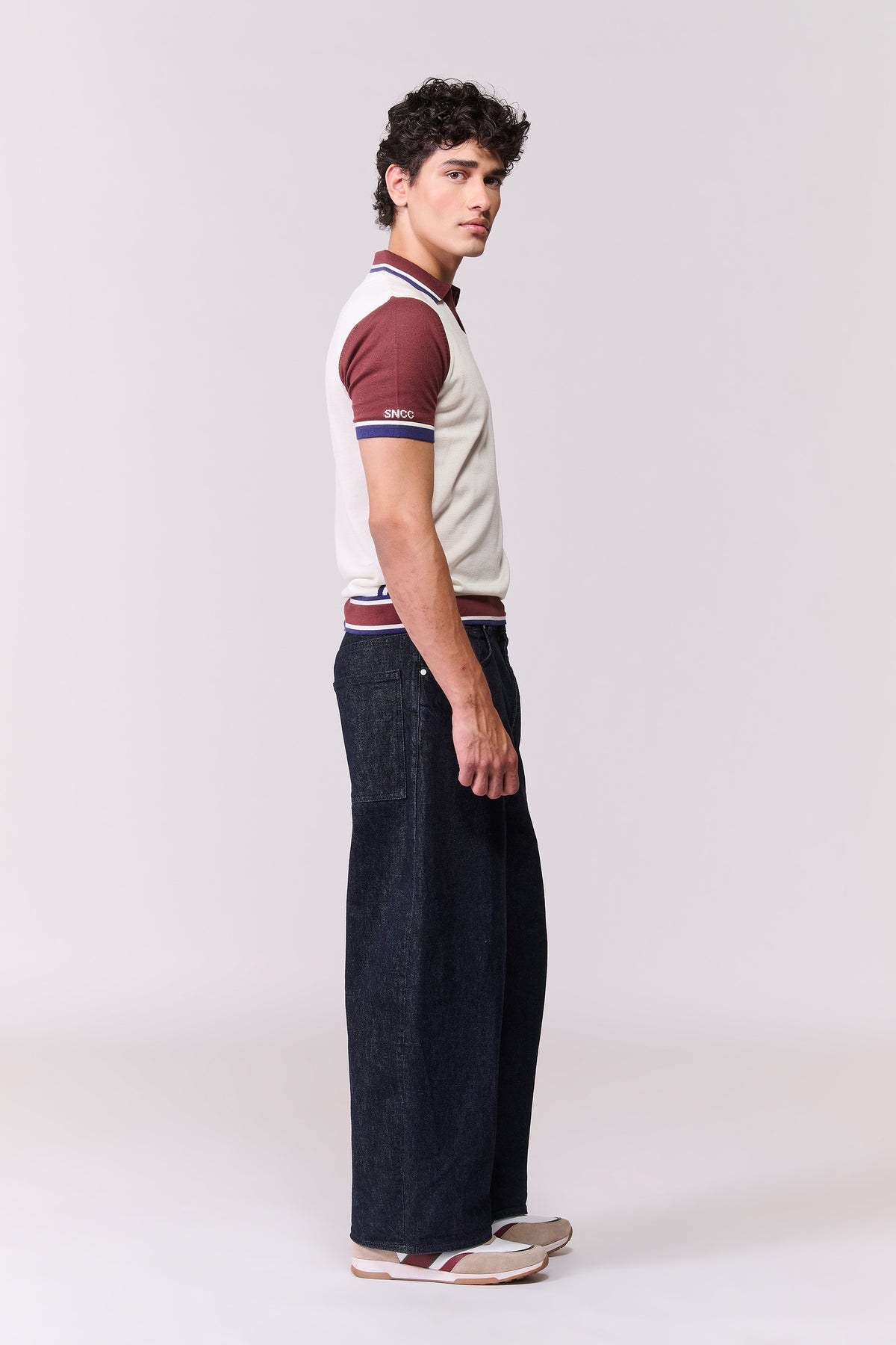 SNCC Offwhite Striped Yorker