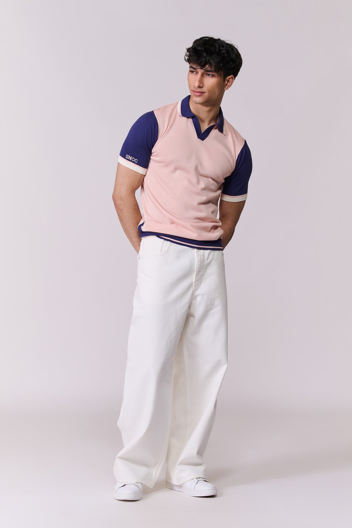 SNCC Pink Striped Yorker