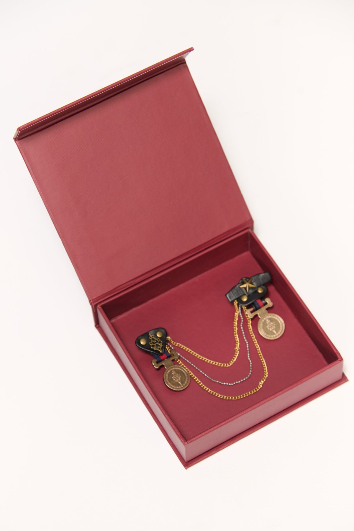 Black Dual Brooch