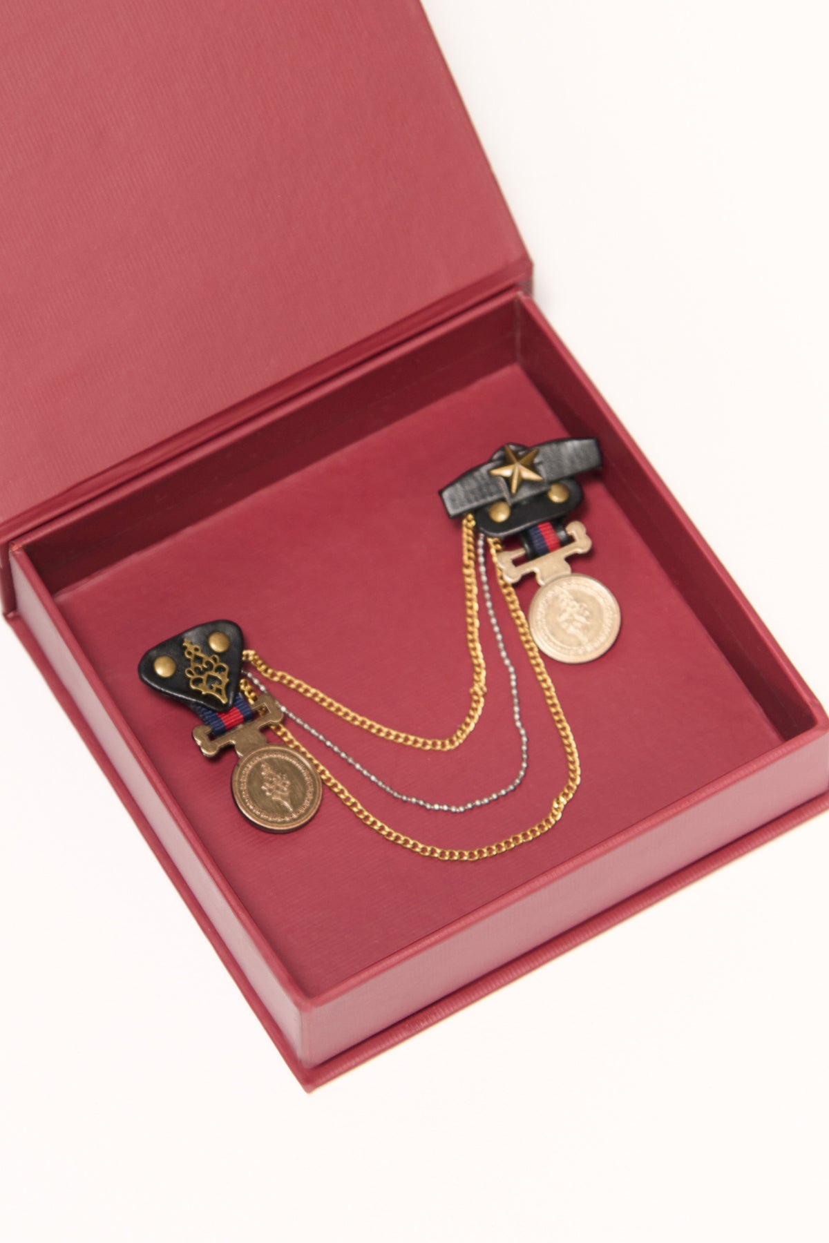 Black Dual Brooch