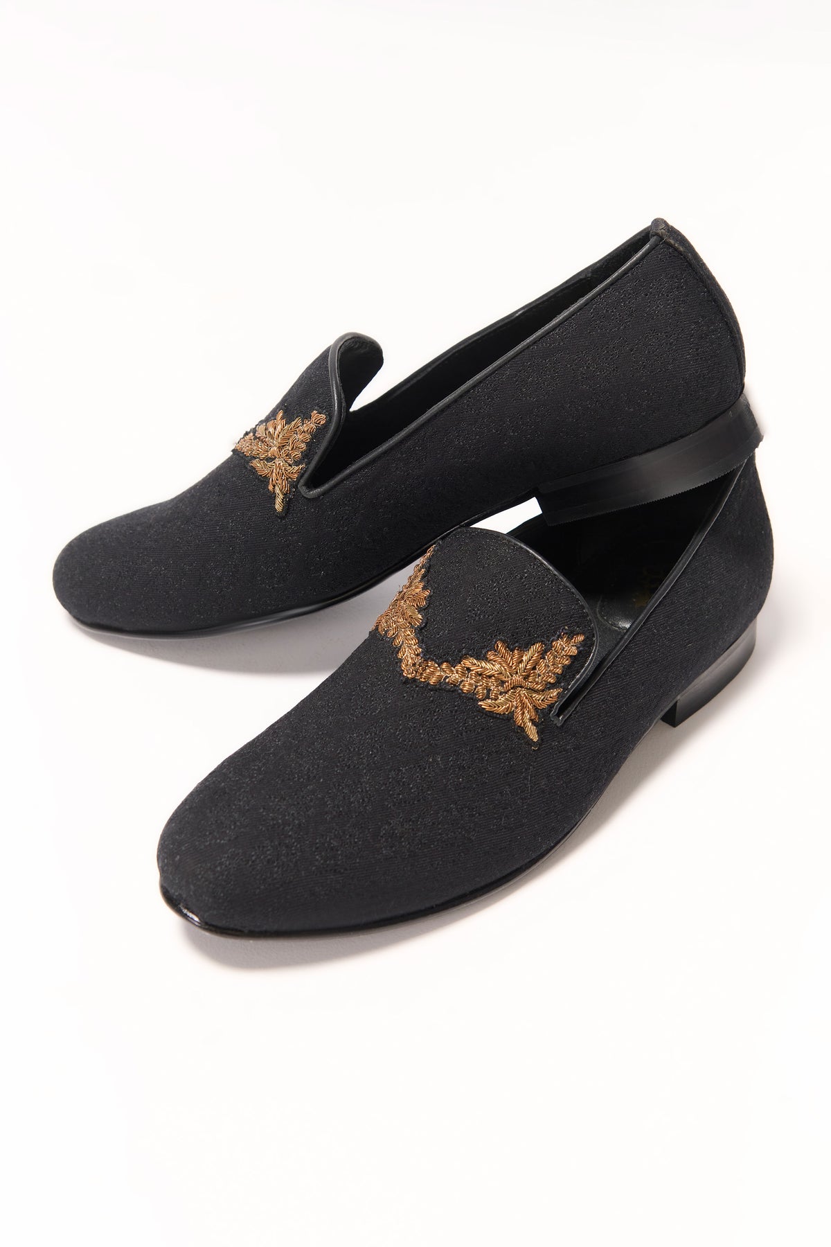 Black Crest Loafers