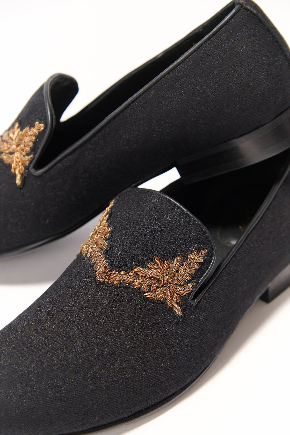 Black Crest Loafers