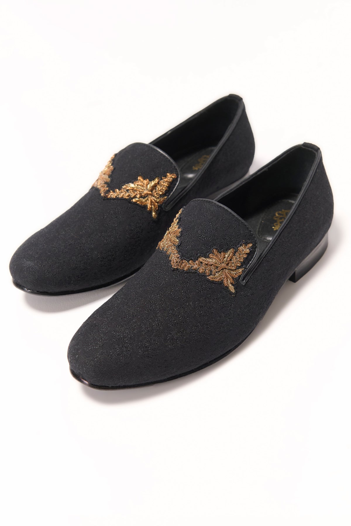 Black Crest Loafers