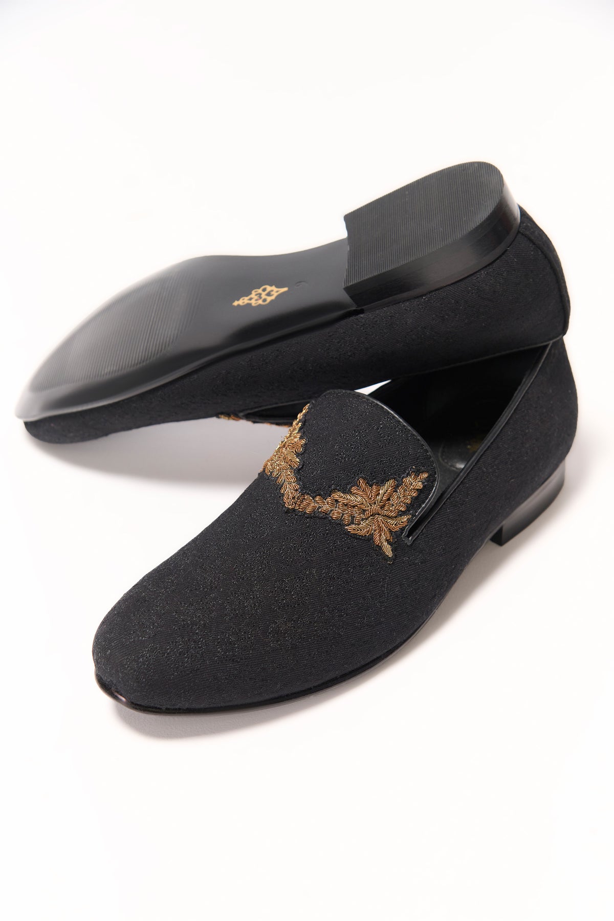 Black Crest Loafers