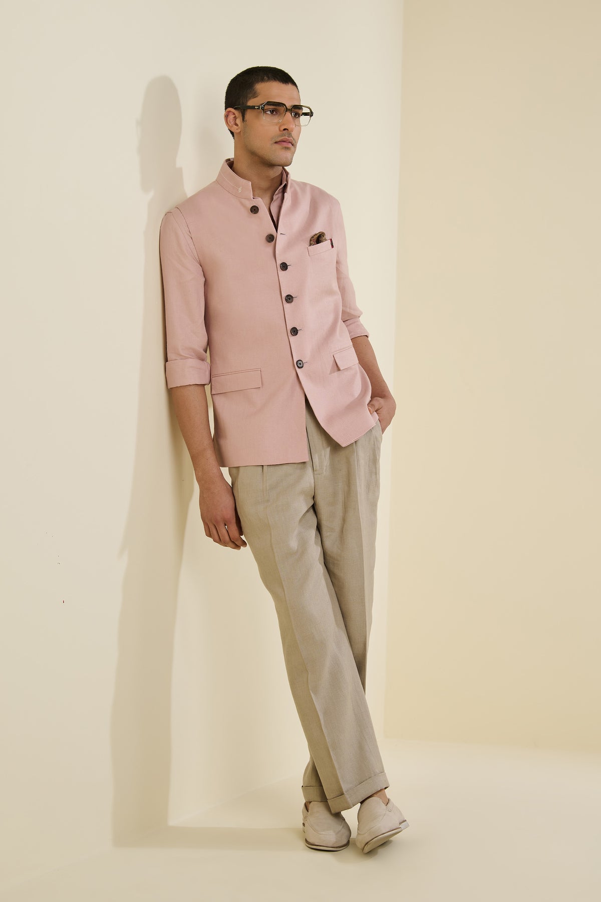 Pink Linen Waistcoat