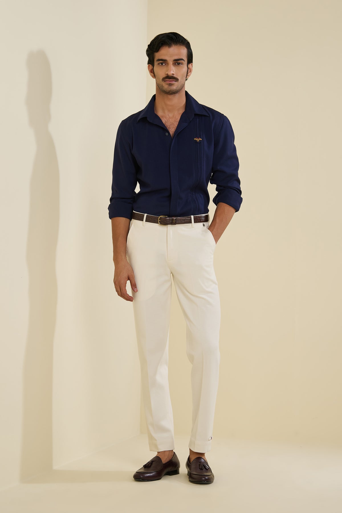 Navy Eagle Crested Shirt